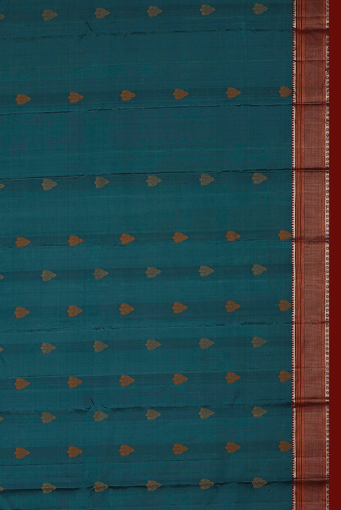Blue Kanchipuram Silk Saree