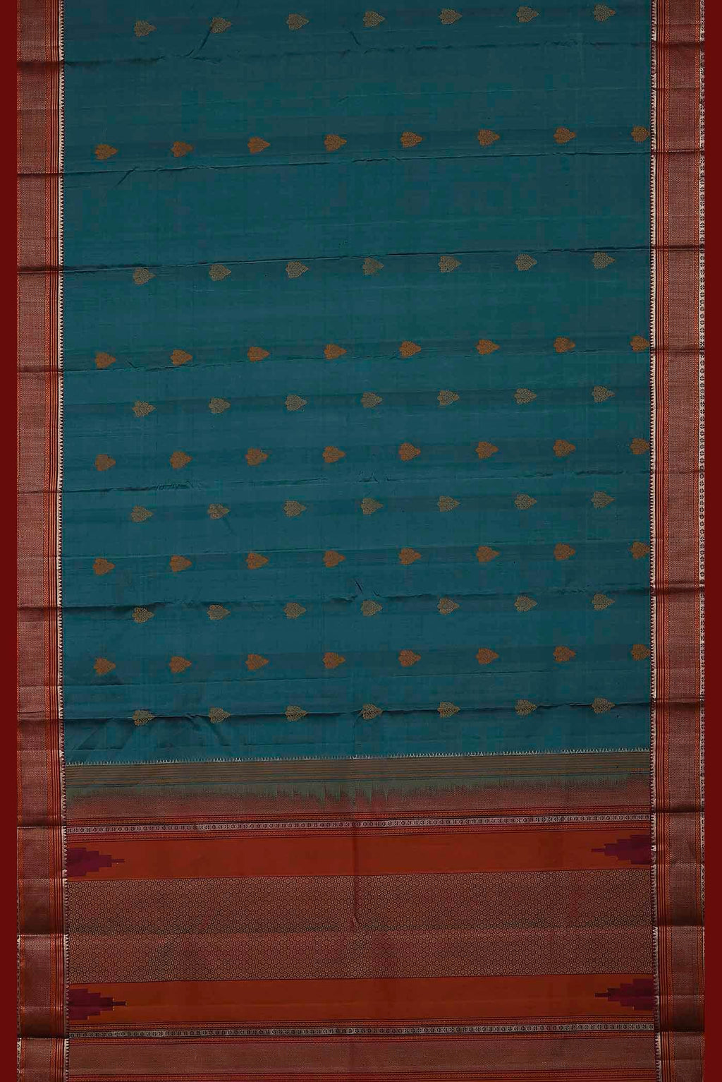 Blue Kanchipuram Silk Saree