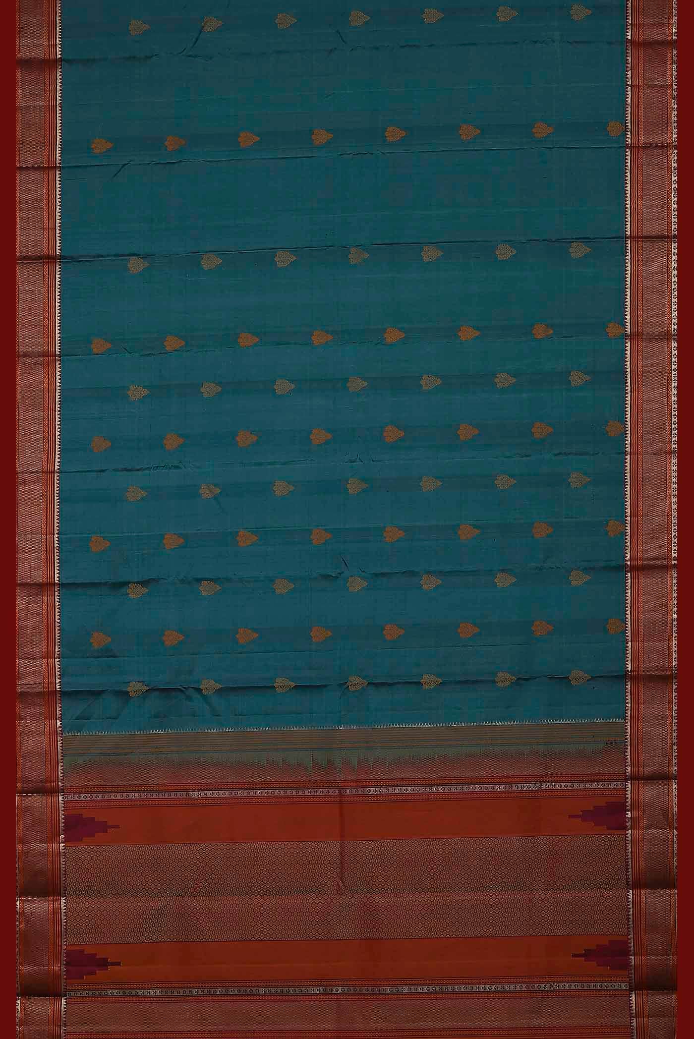 Blue Kanchipuram Silk Saree