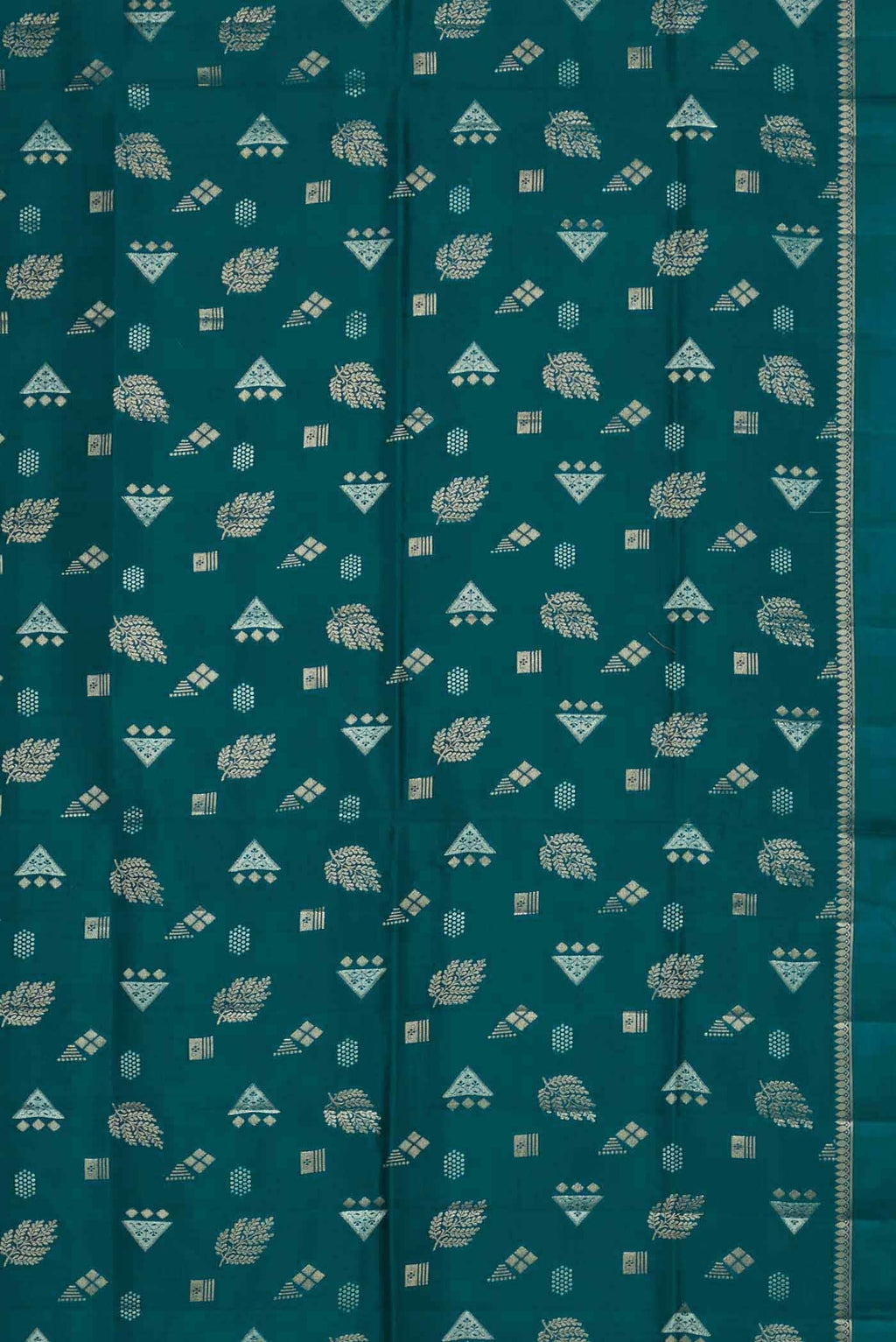 Blue Banarasi Tussar Silk Saree