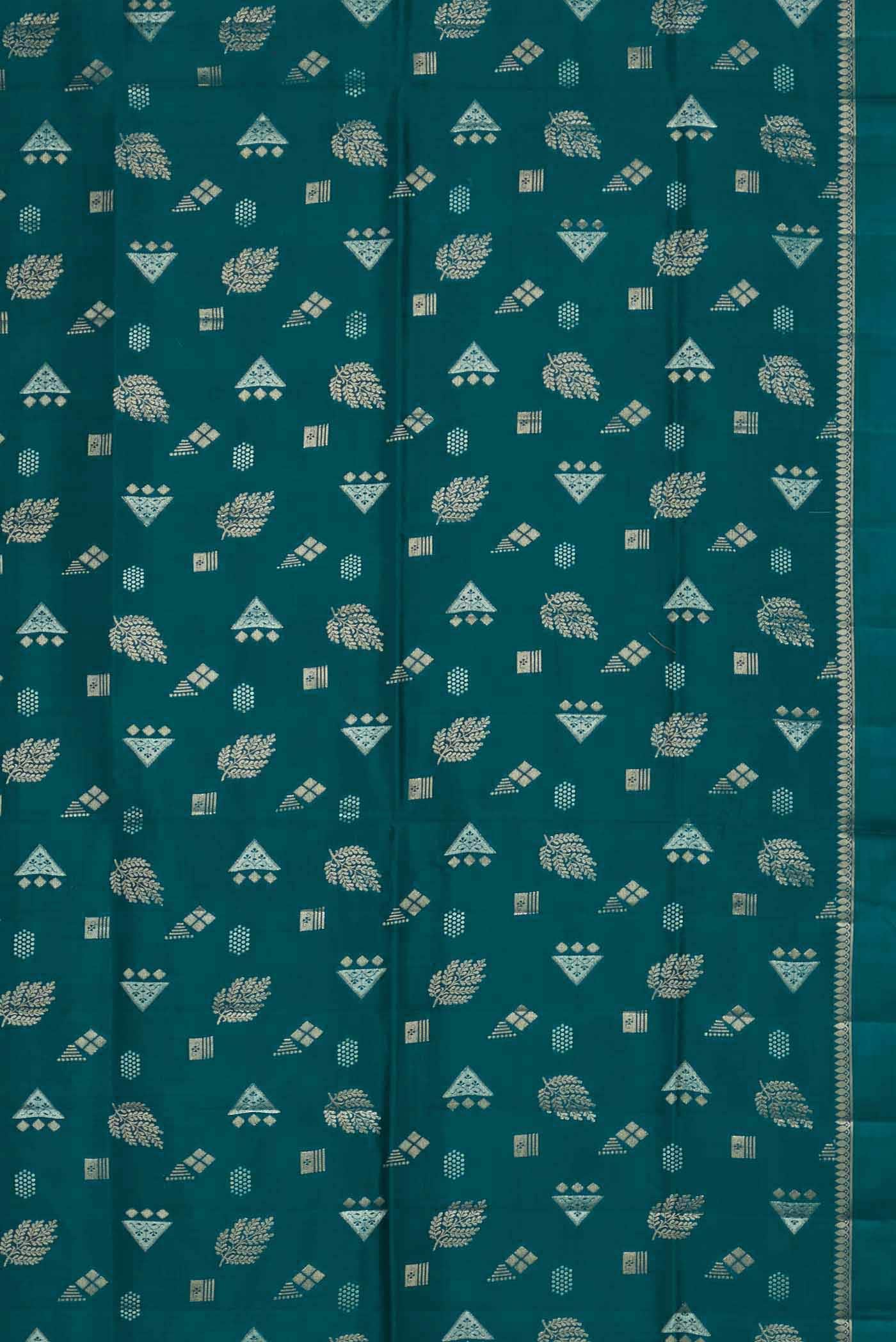 Blue Banarasi Tussar Silk Saree