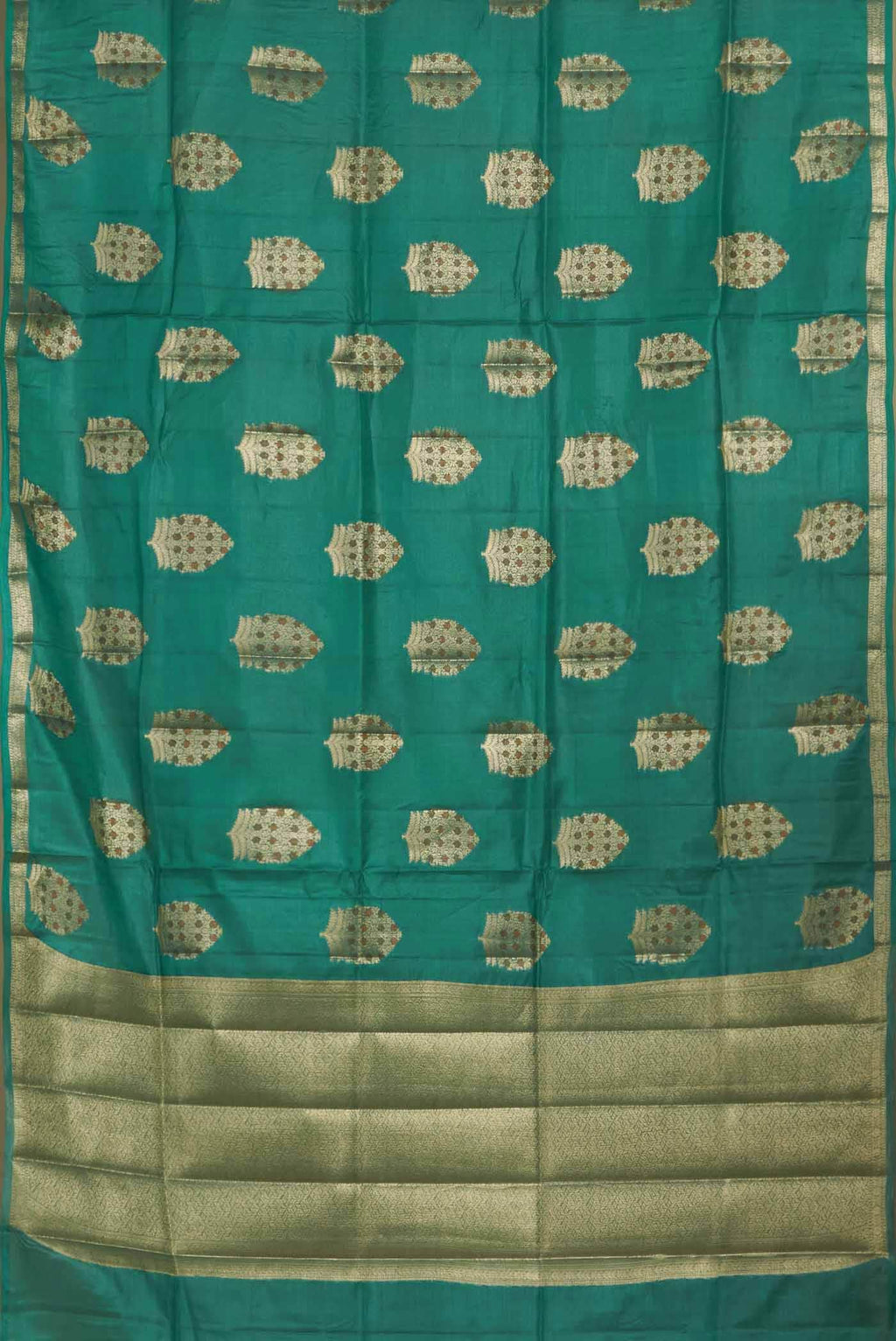 Green Banarasi Tussar Silk Saree