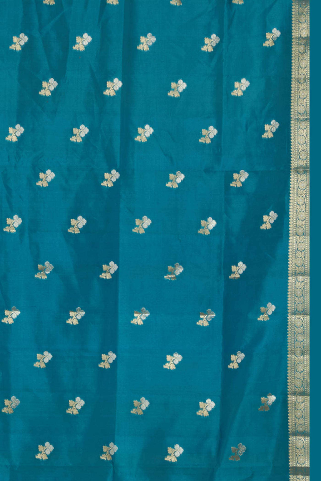 Blue Banarasi Raw Silk Saree