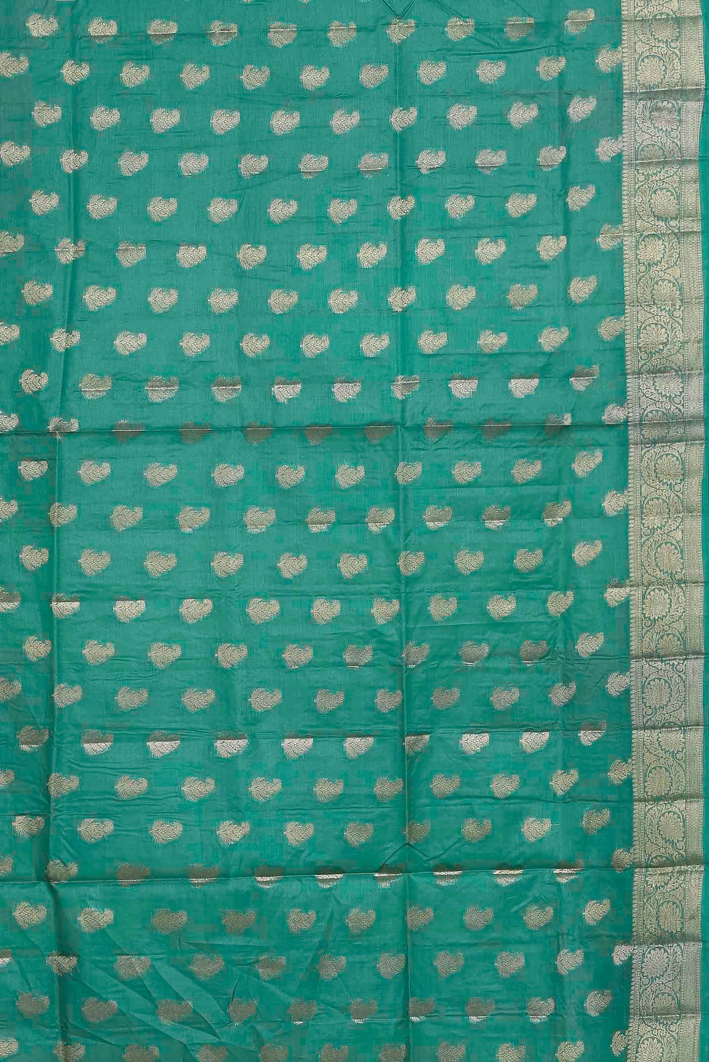 Blue Banarasi Tussar Silk Saree