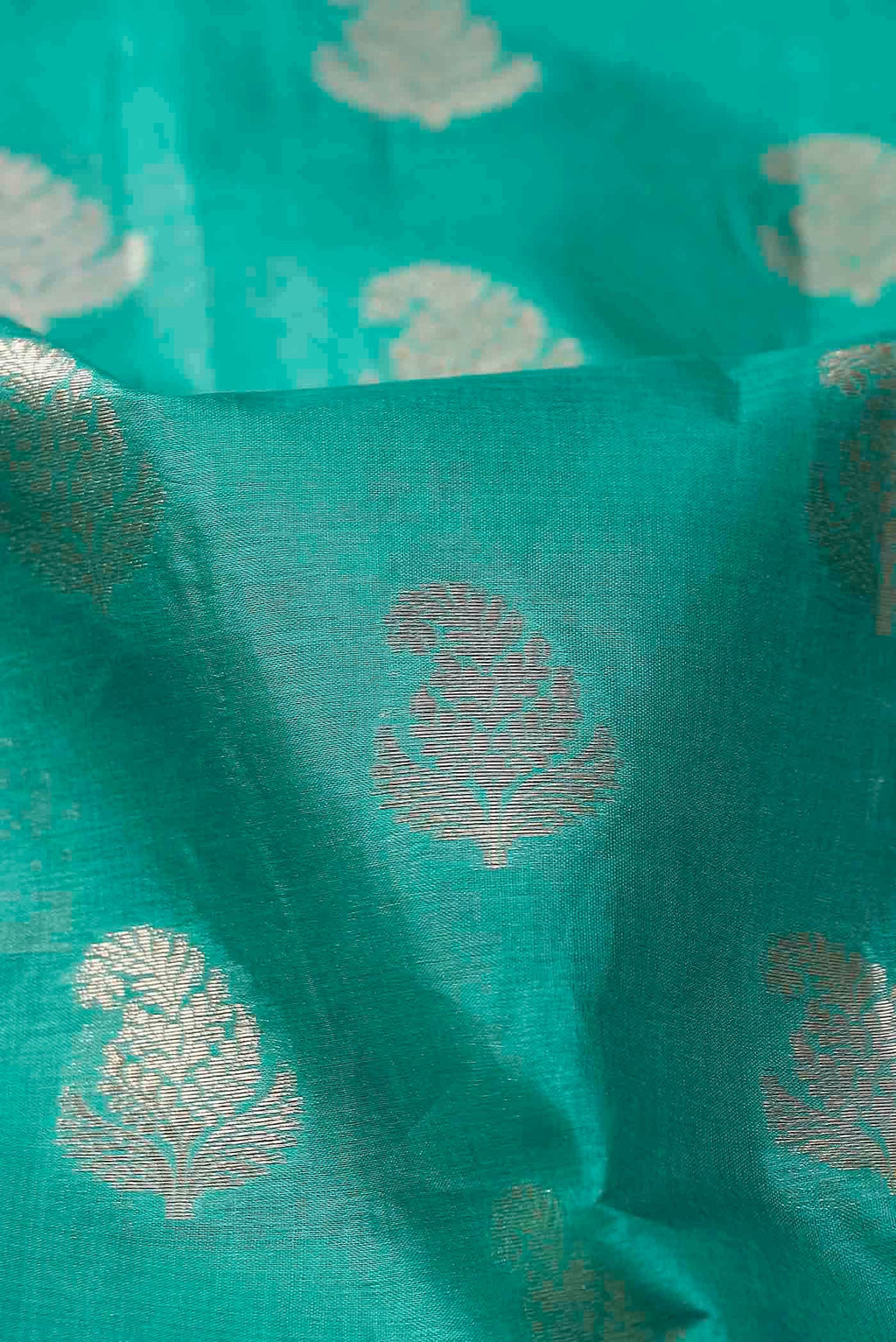 Blue Banarasi Tussar Silk Saree