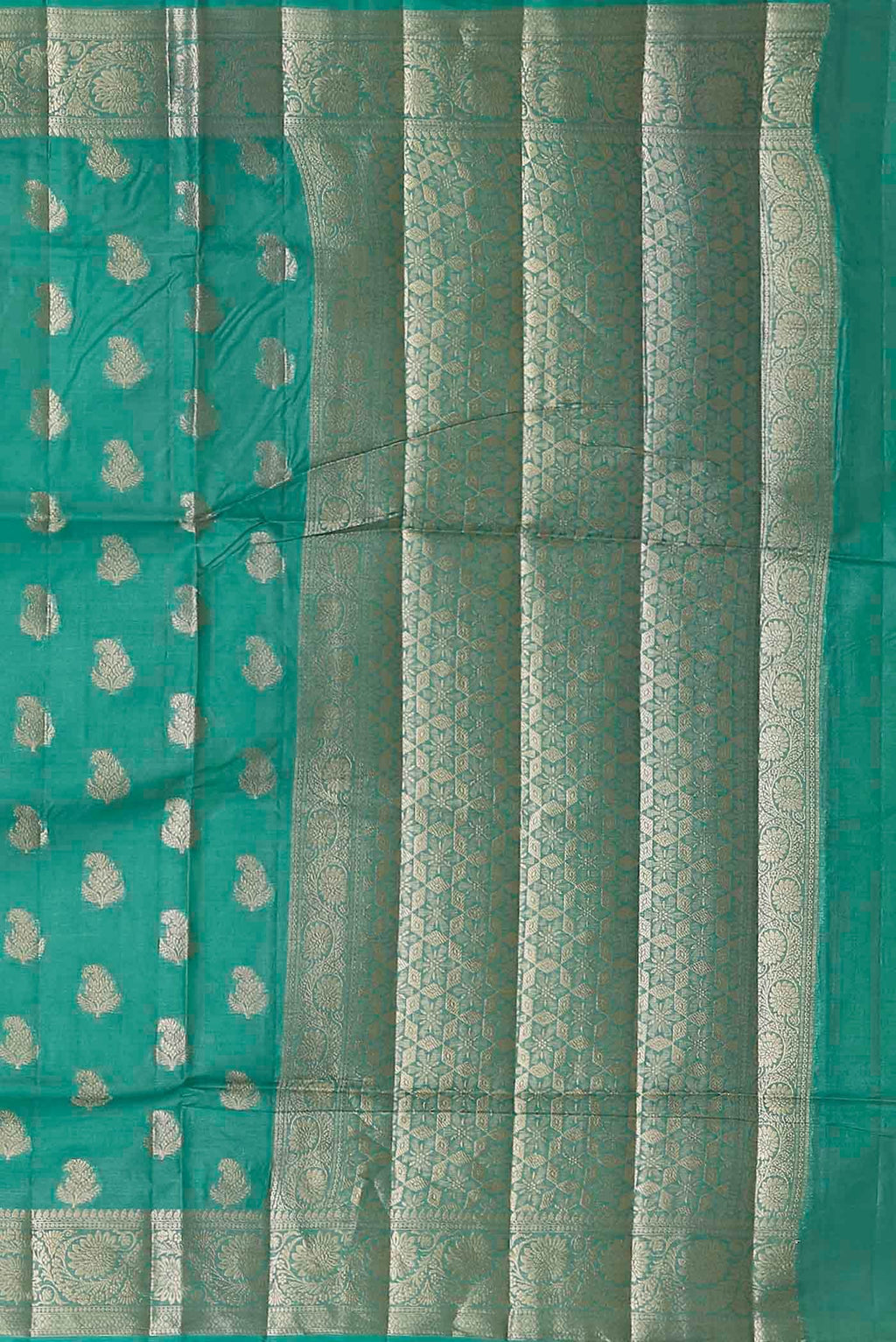 Blue Banarasi Tussar Silk Saree
