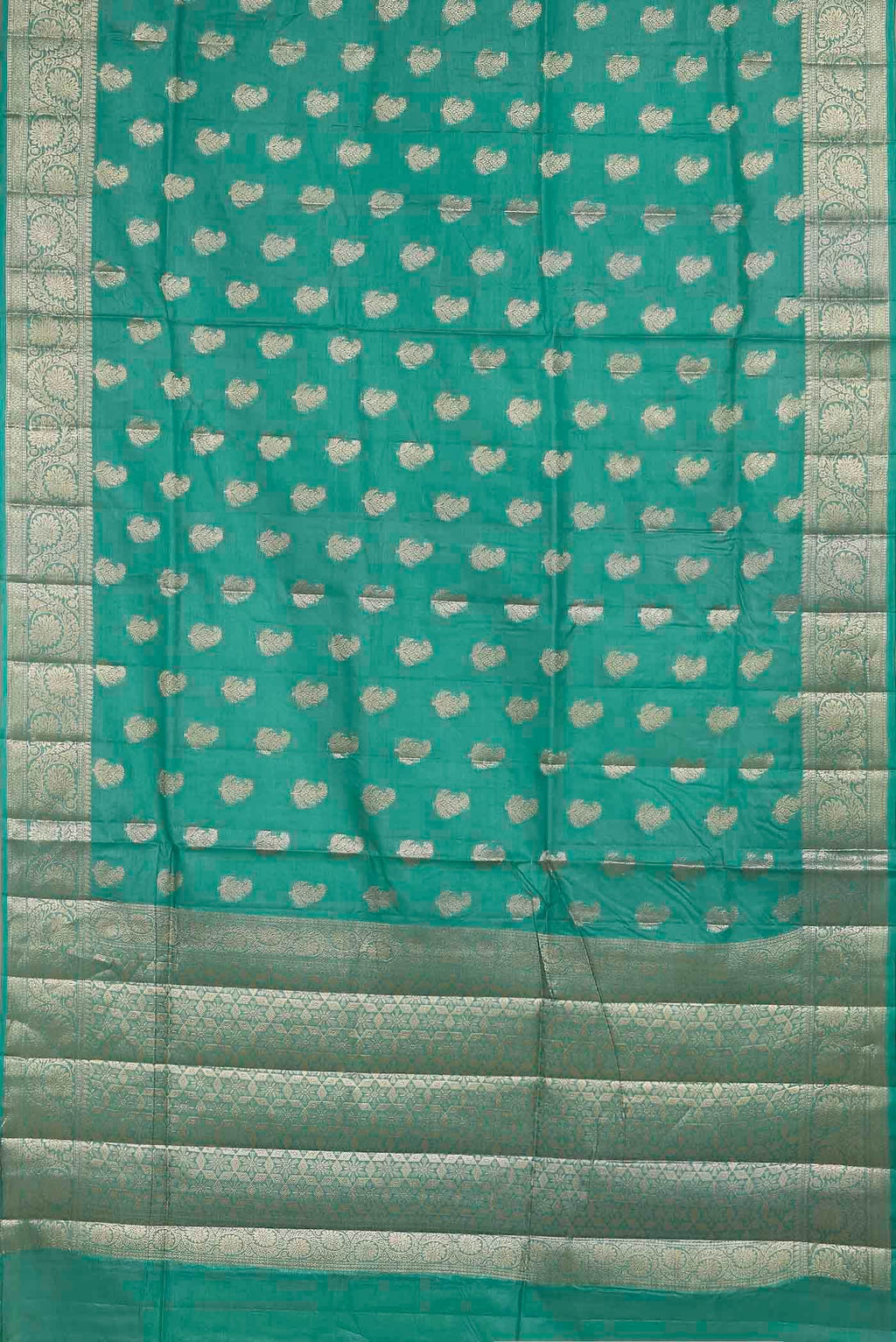 Blue Banarasi Tussar Silk Saree