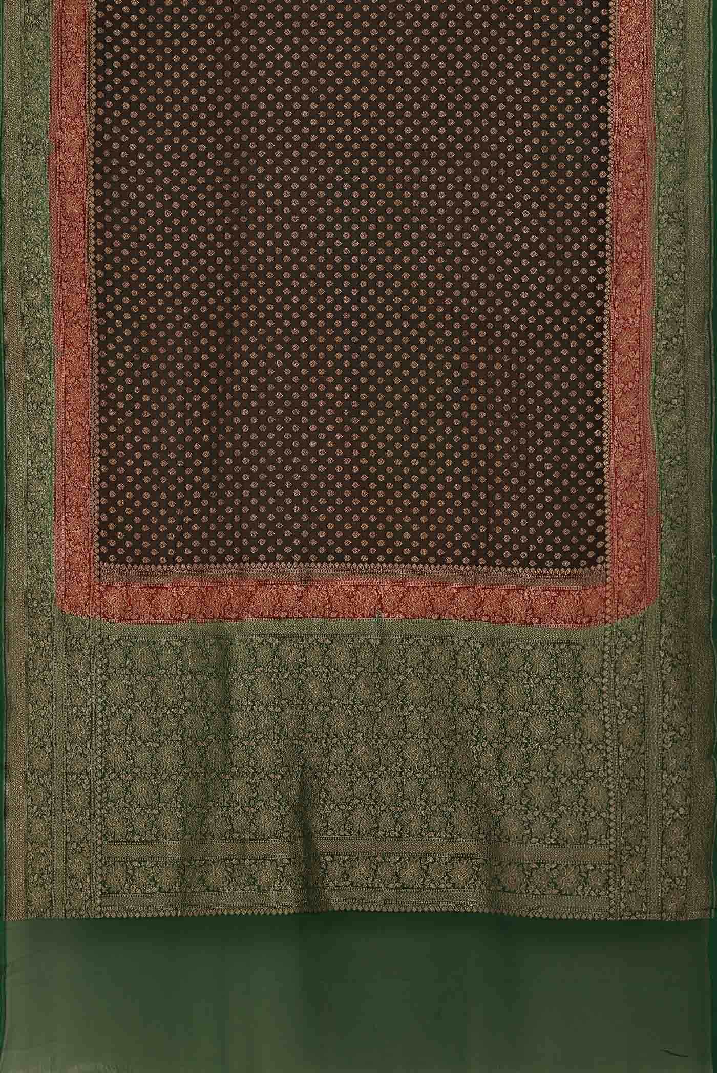 Black Banarasi Georgette Saree