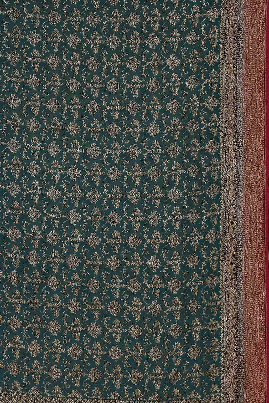 Blue Banarasi Georgette Saree