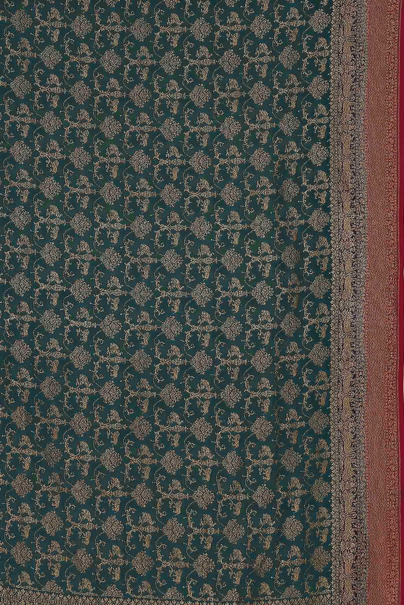 Blue Banarasi Georgette Saree
