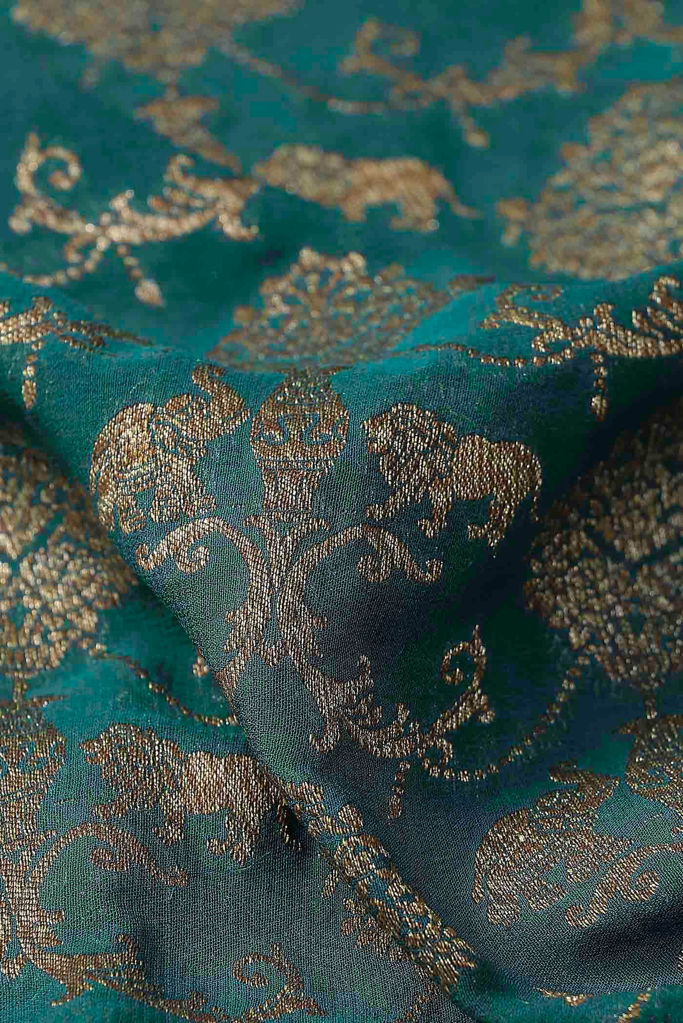 Blue Banarasi Georgette Saree