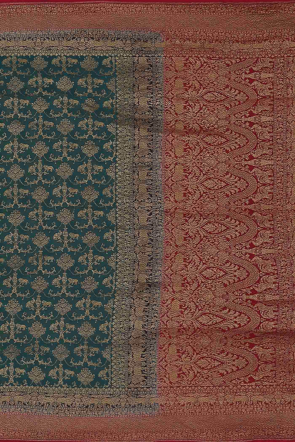 Blue Banarasi Georgette Saree