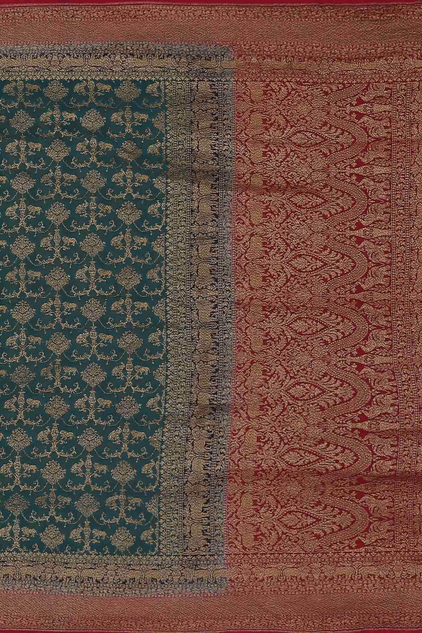 Blue Banarasi Georgette Saree