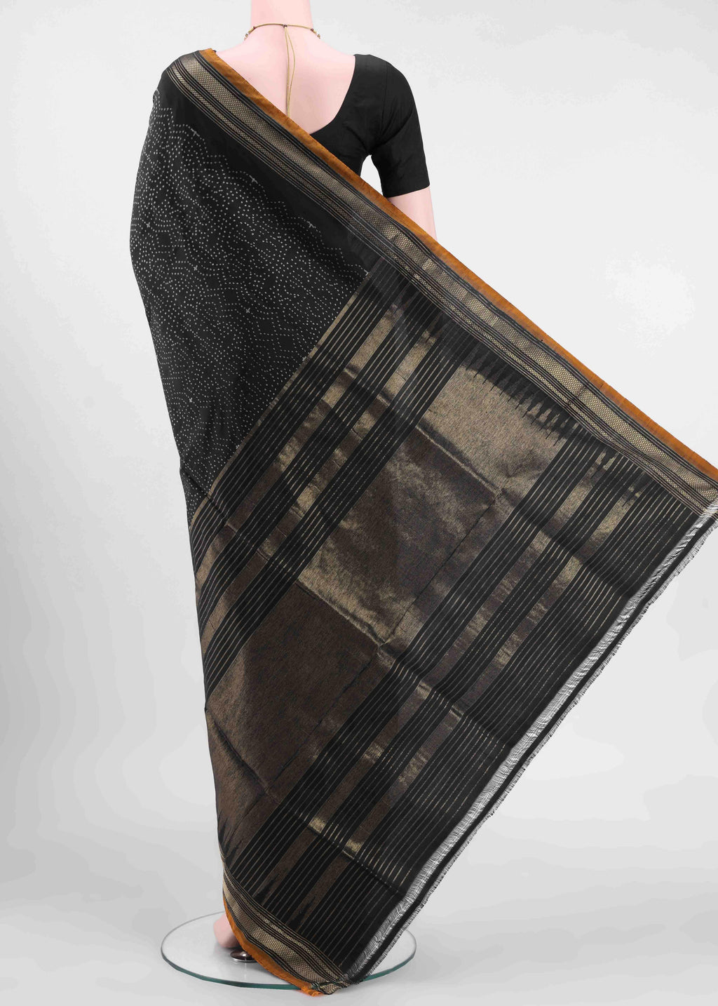 Black Pochampally Silk Saree