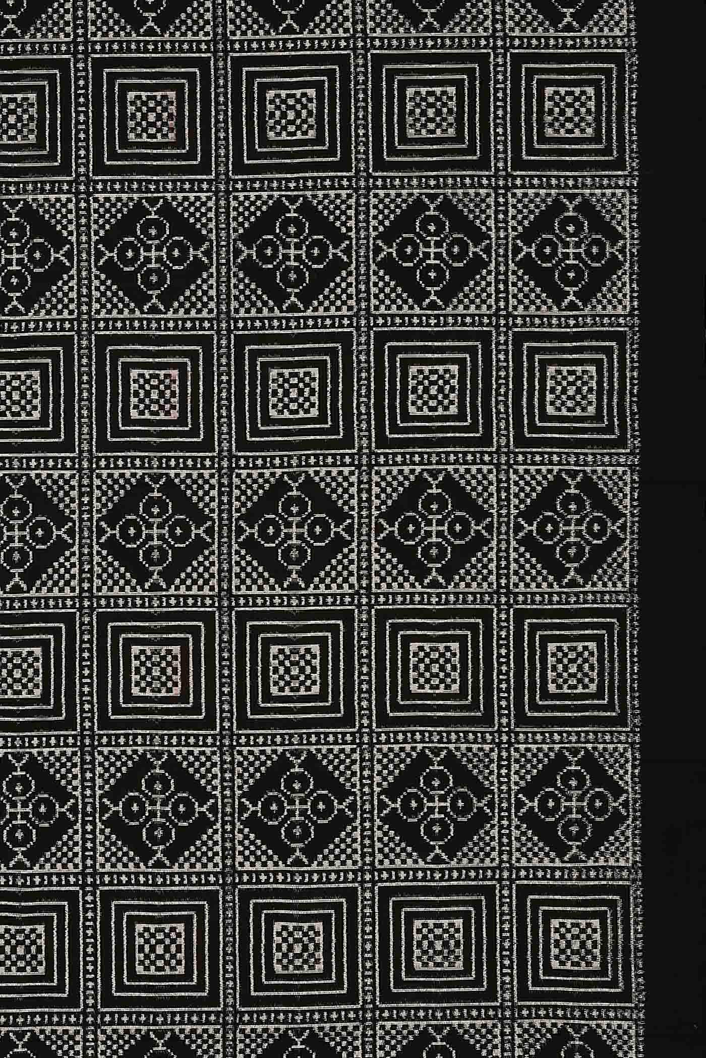 Black Pochampally Silk Saree