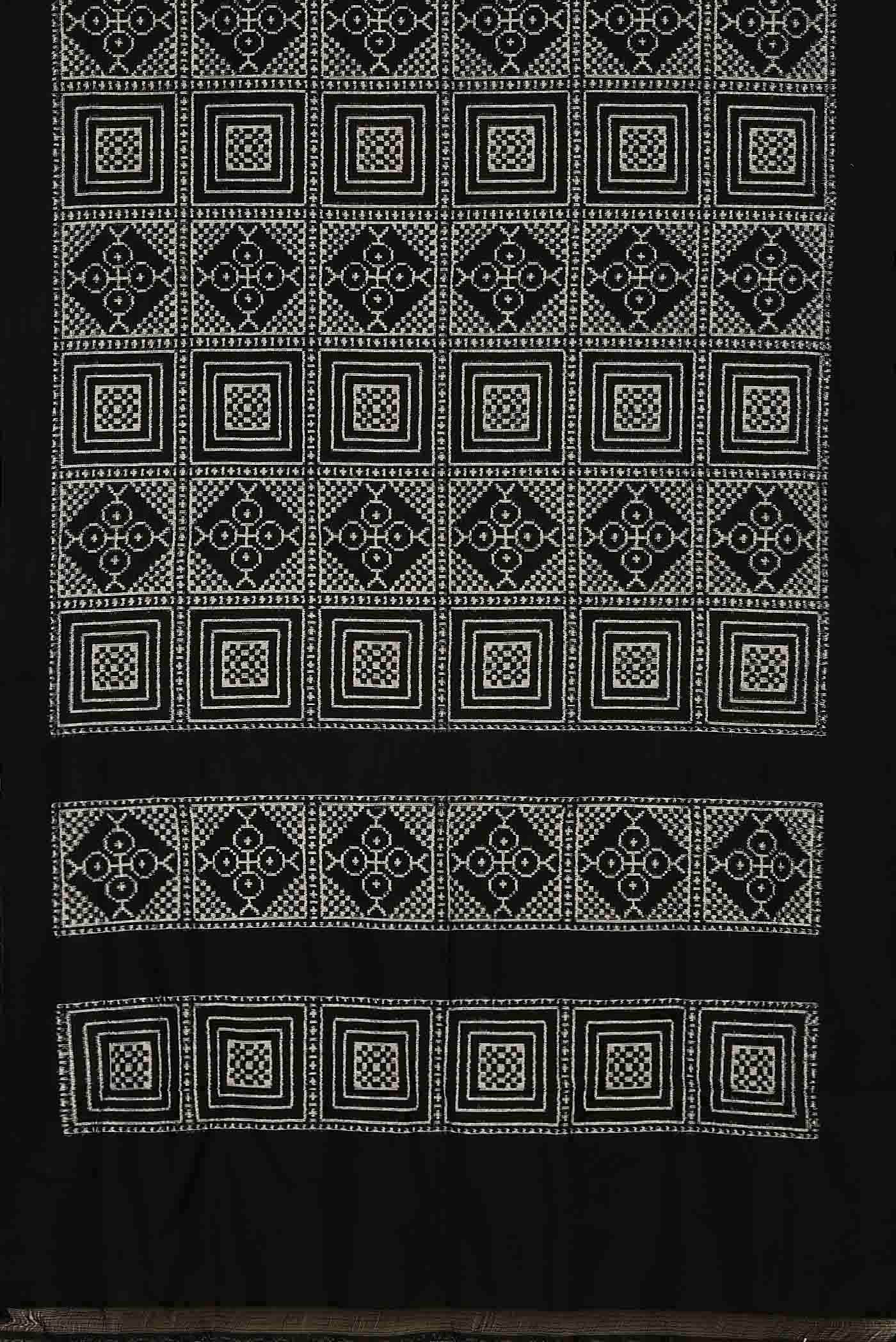 Black Pochampally Silk Saree
