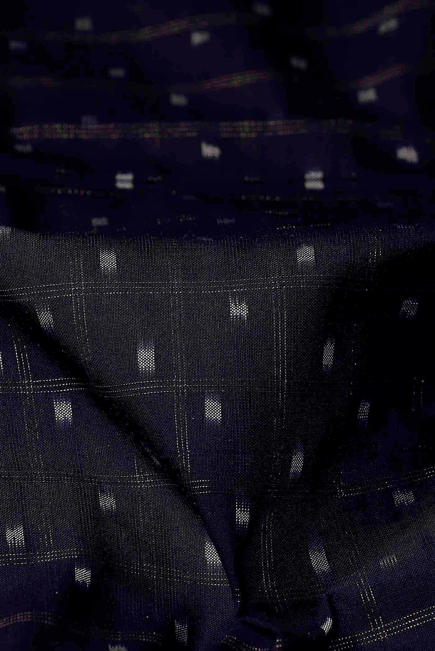 Blue Pochampally Silk Saree