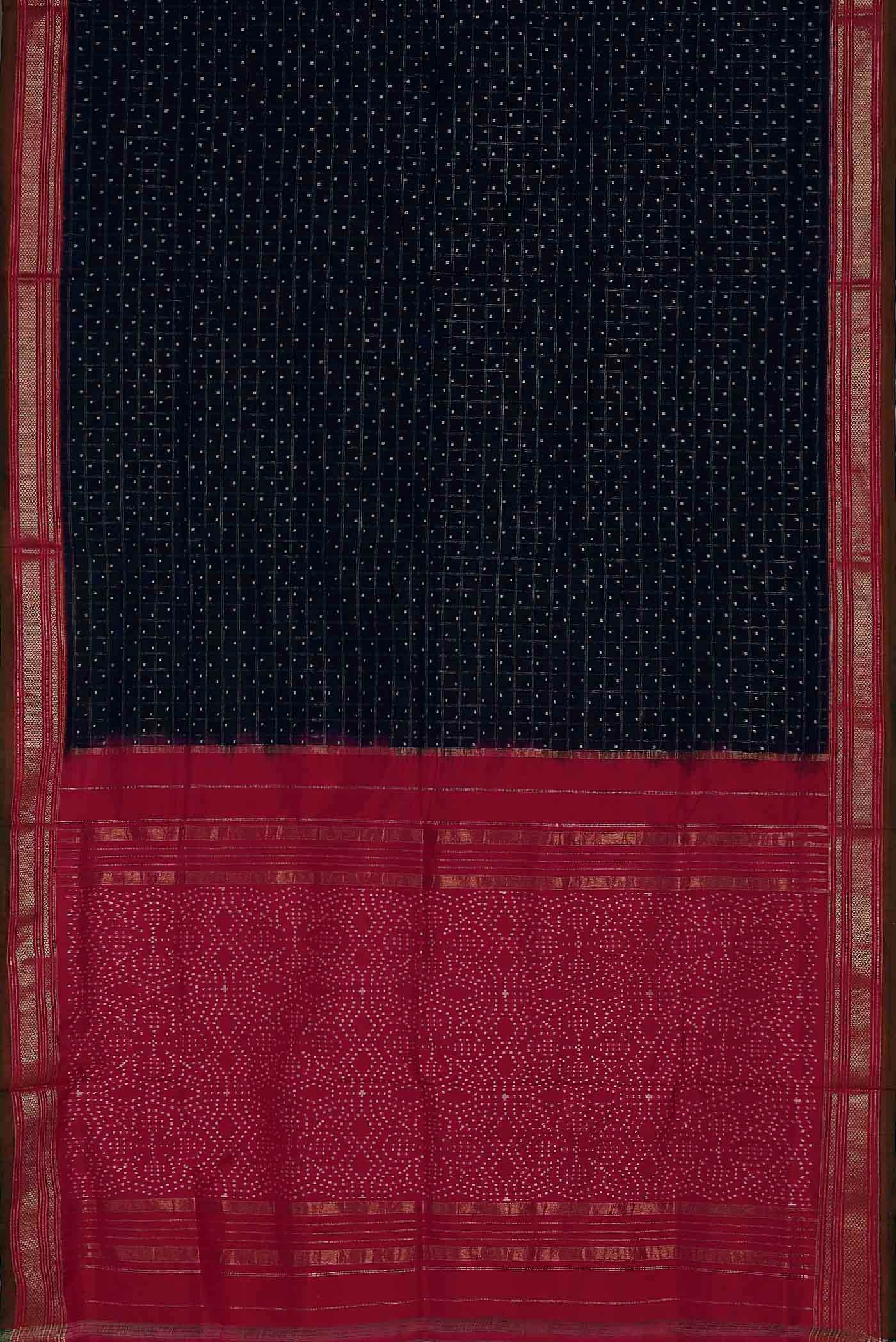 Blue Pochampally Silk Saree