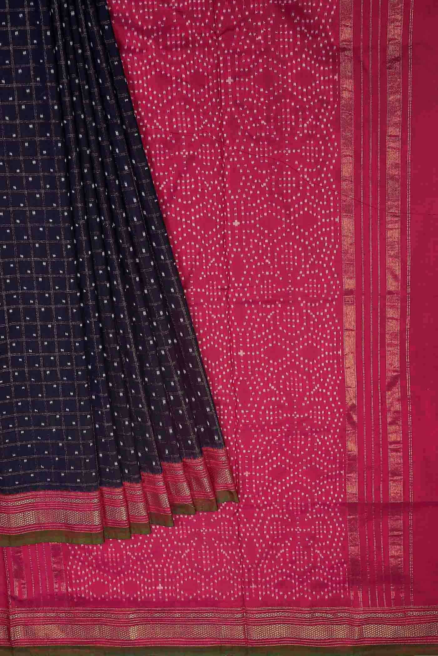 Blue Pochampally Silk Saree