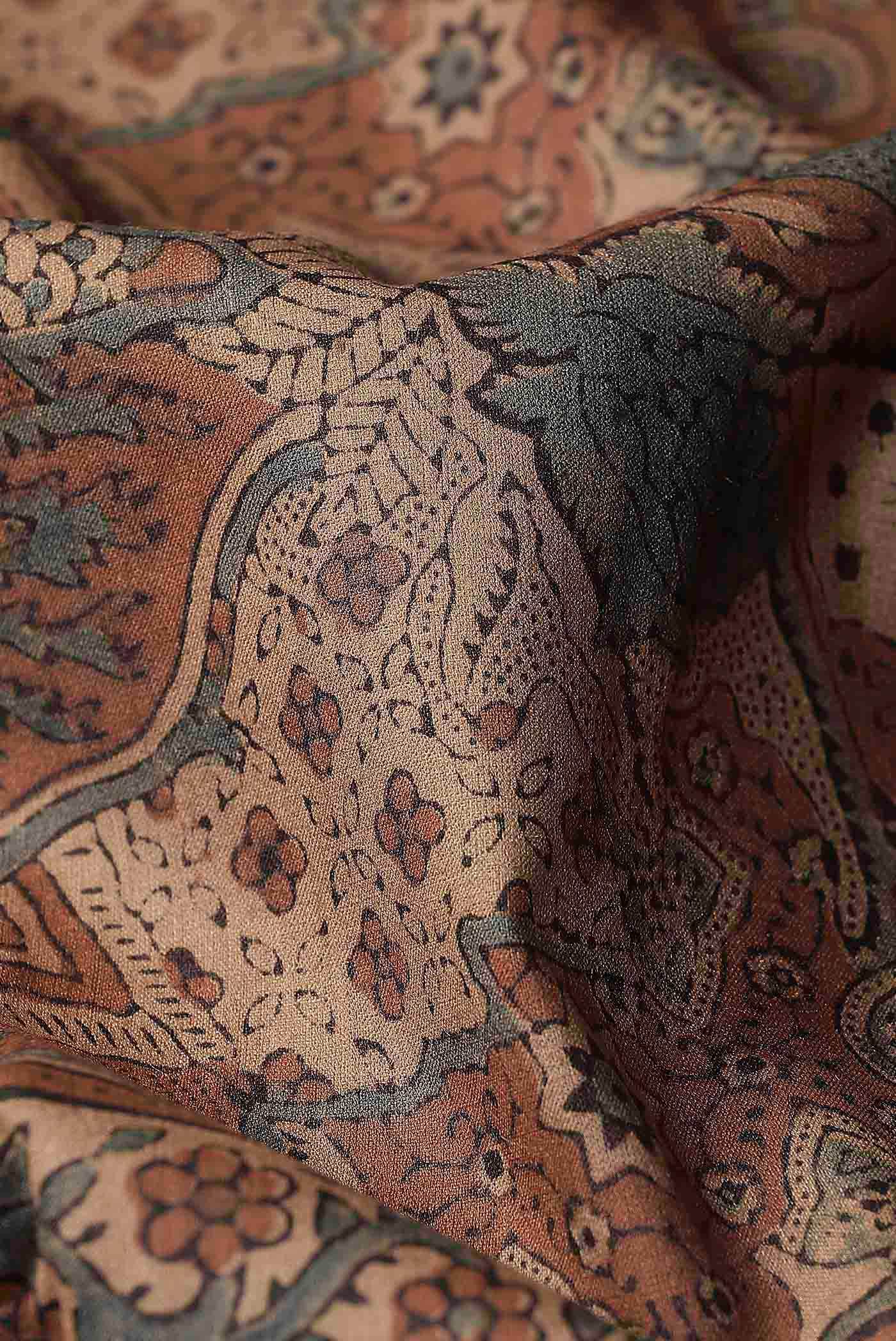 Beige Bhagalpuri Tussar Silk Saree