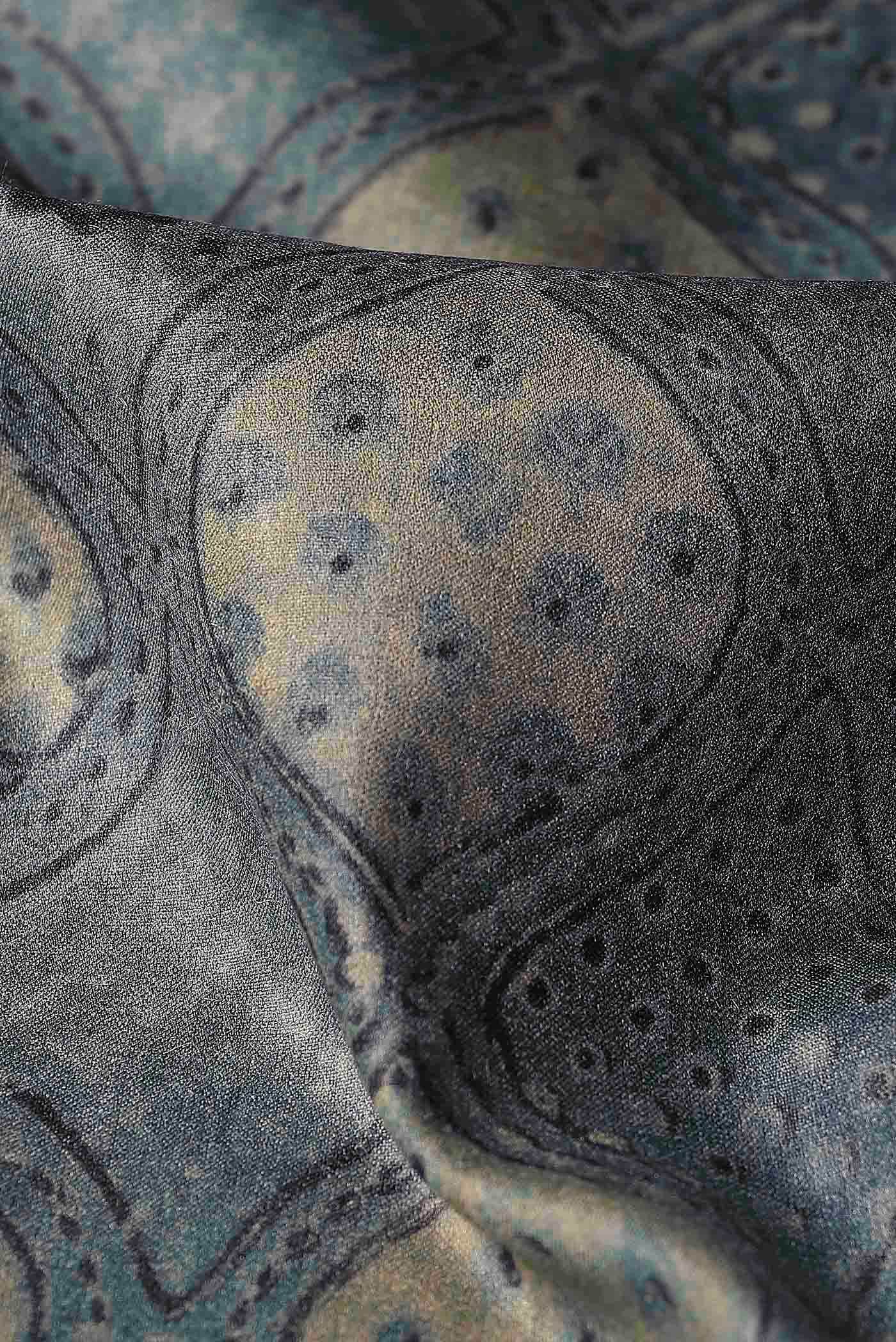 Blue Bhagalpuri Tussar Silk Saree