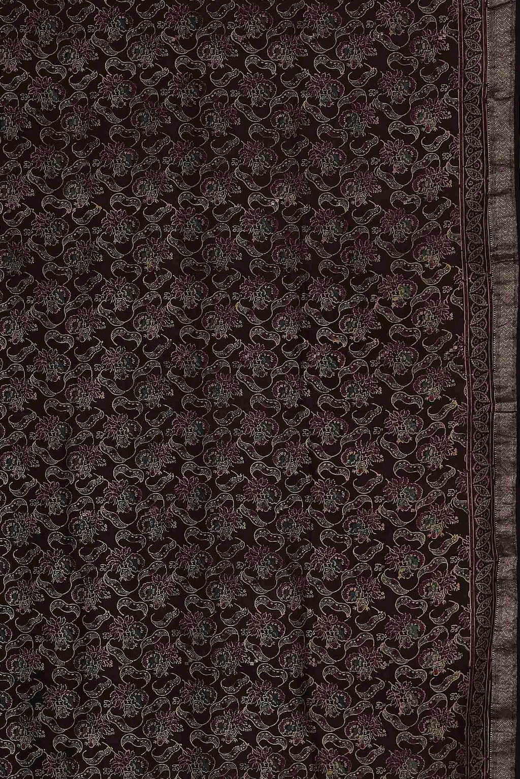 Black Bhagalpuri Tussar Silk Saree