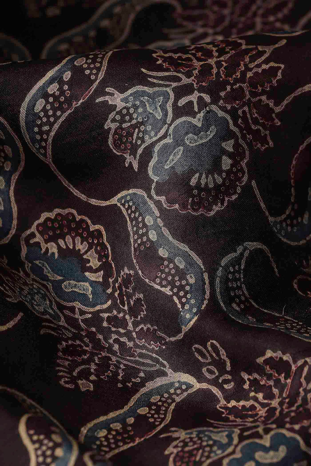 Black Bhagalpuri Tussar Silk Saree