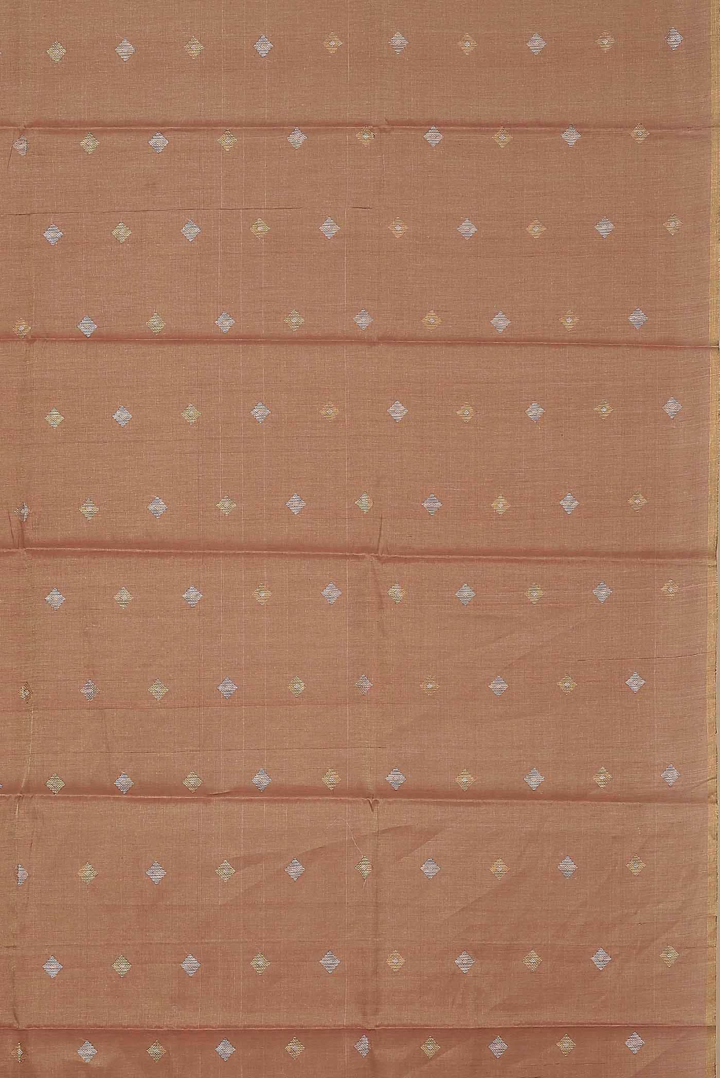 Pink Tussar Silk Saree
