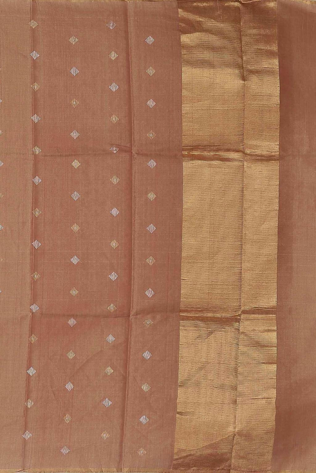 Pink Tussar Silk Saree