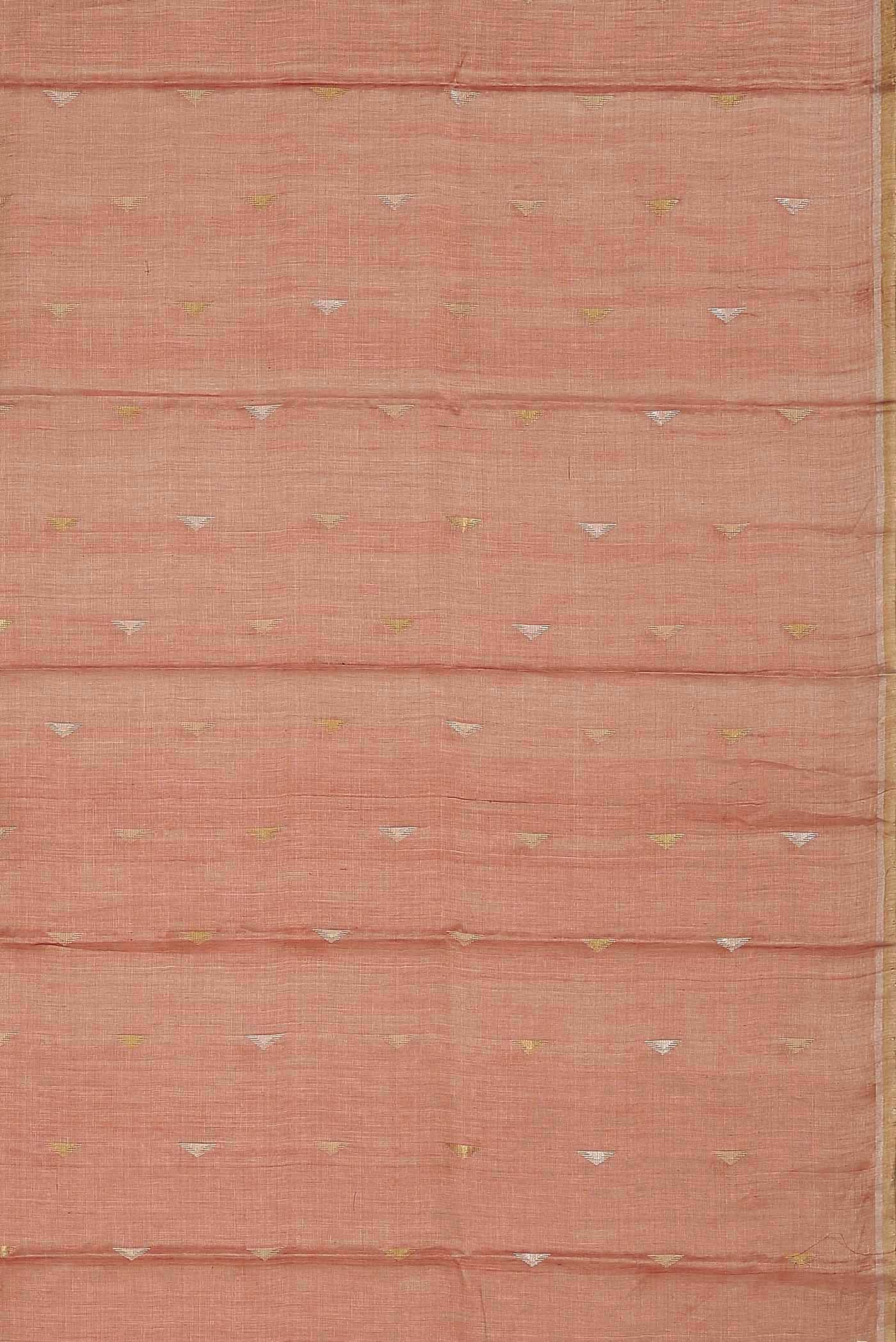 Pink Bhagalpuri Tussar Silk Saree