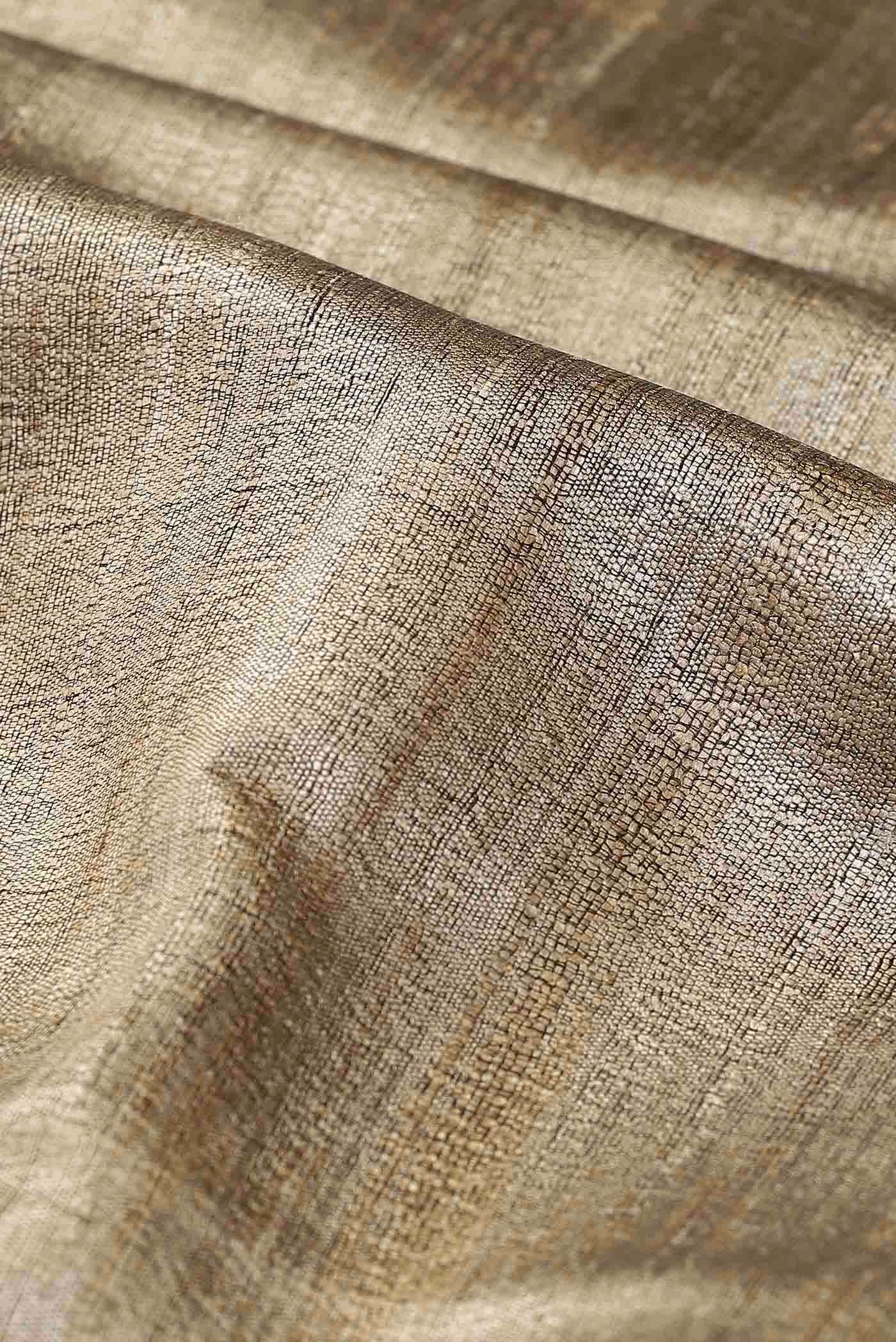 Beige Bhagalpuri Tussar Silk Saree