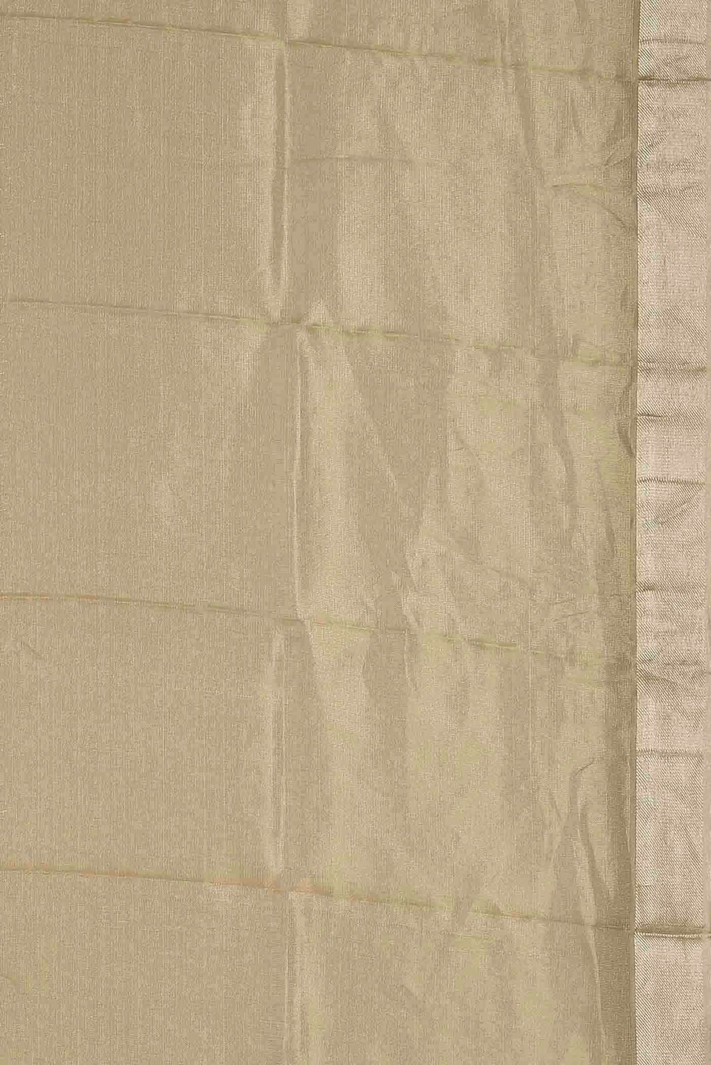 Gold Maheshwari Tissue Silk Cotton Saree
