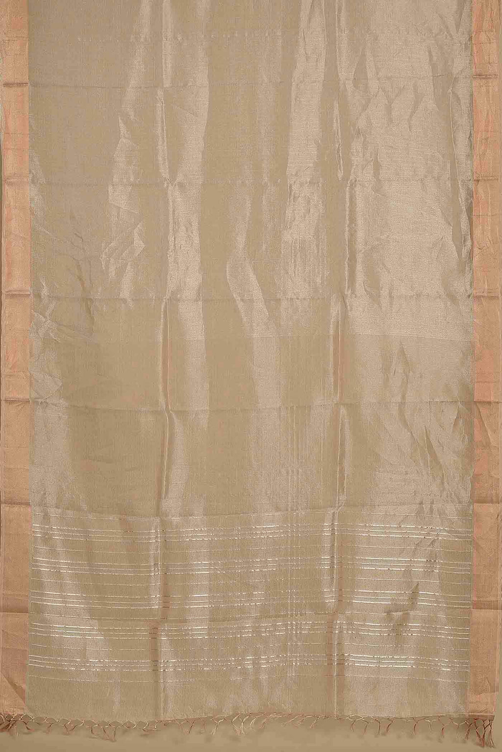 Golden Maheshwari Tissue Silk Cotton Saree