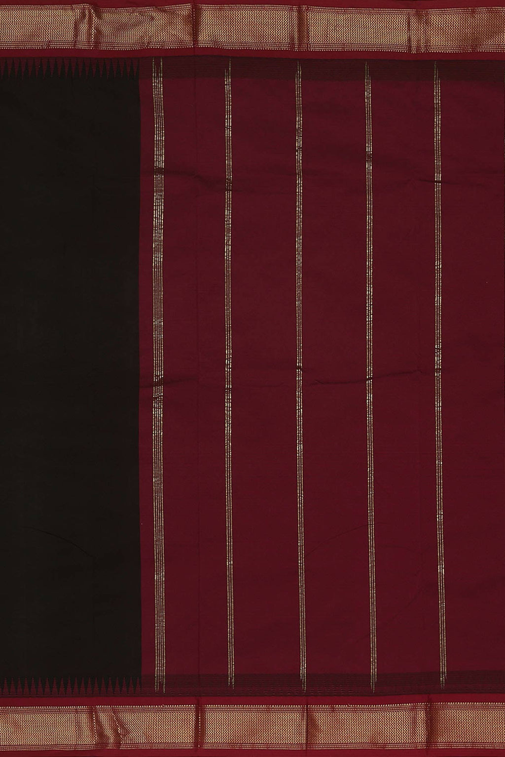 Black Blended Bangalore Silk Saree