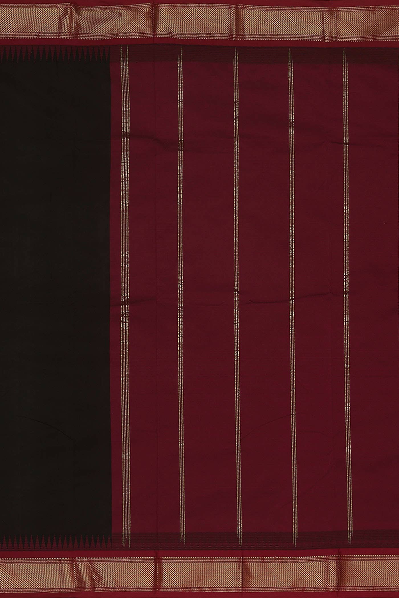 Black Blended Bangalore Silk Saree