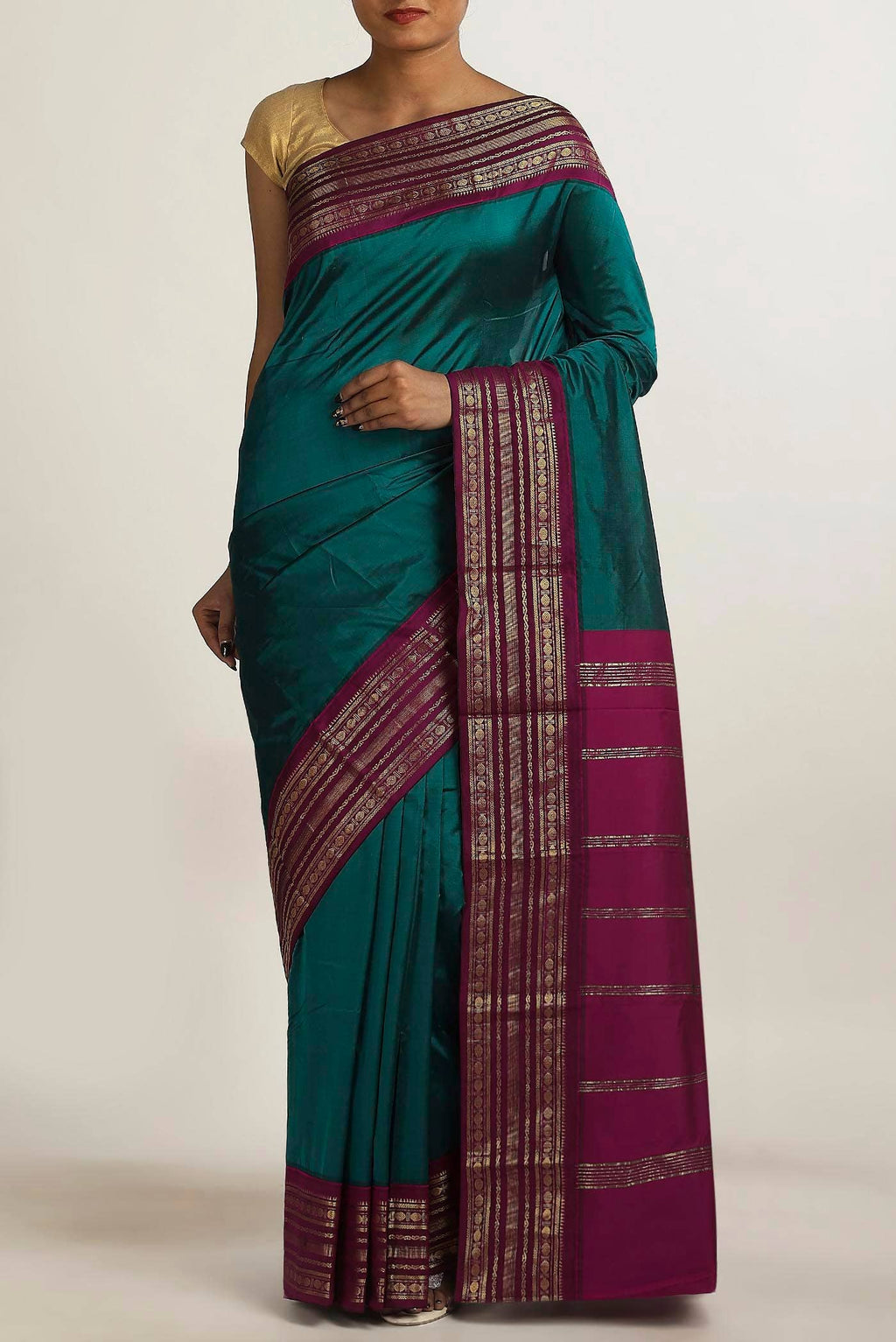 Blue Bangalore Silk Saree