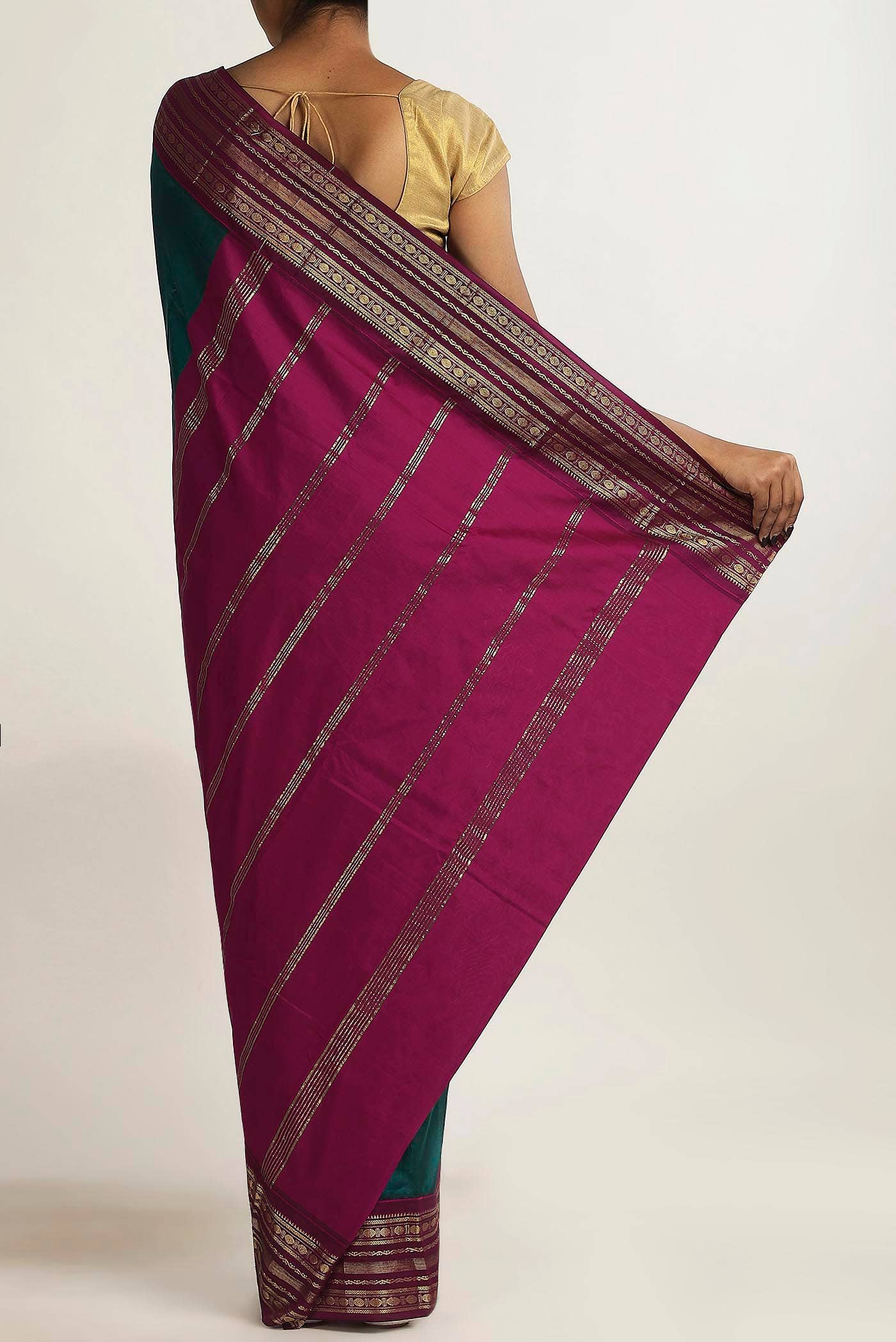 Blue Bangalore Silk Saree