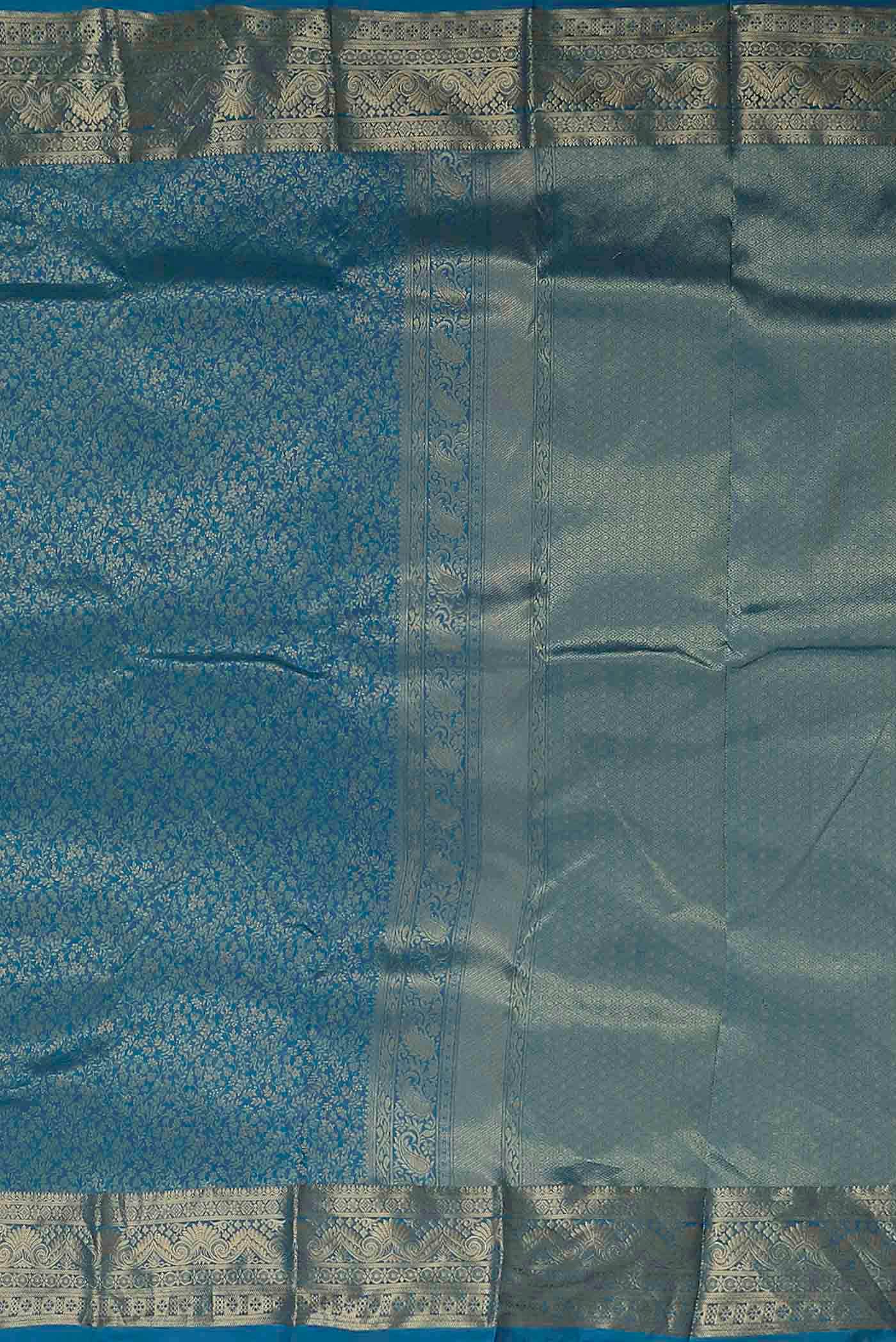 Blue Bangalore Silk Saree