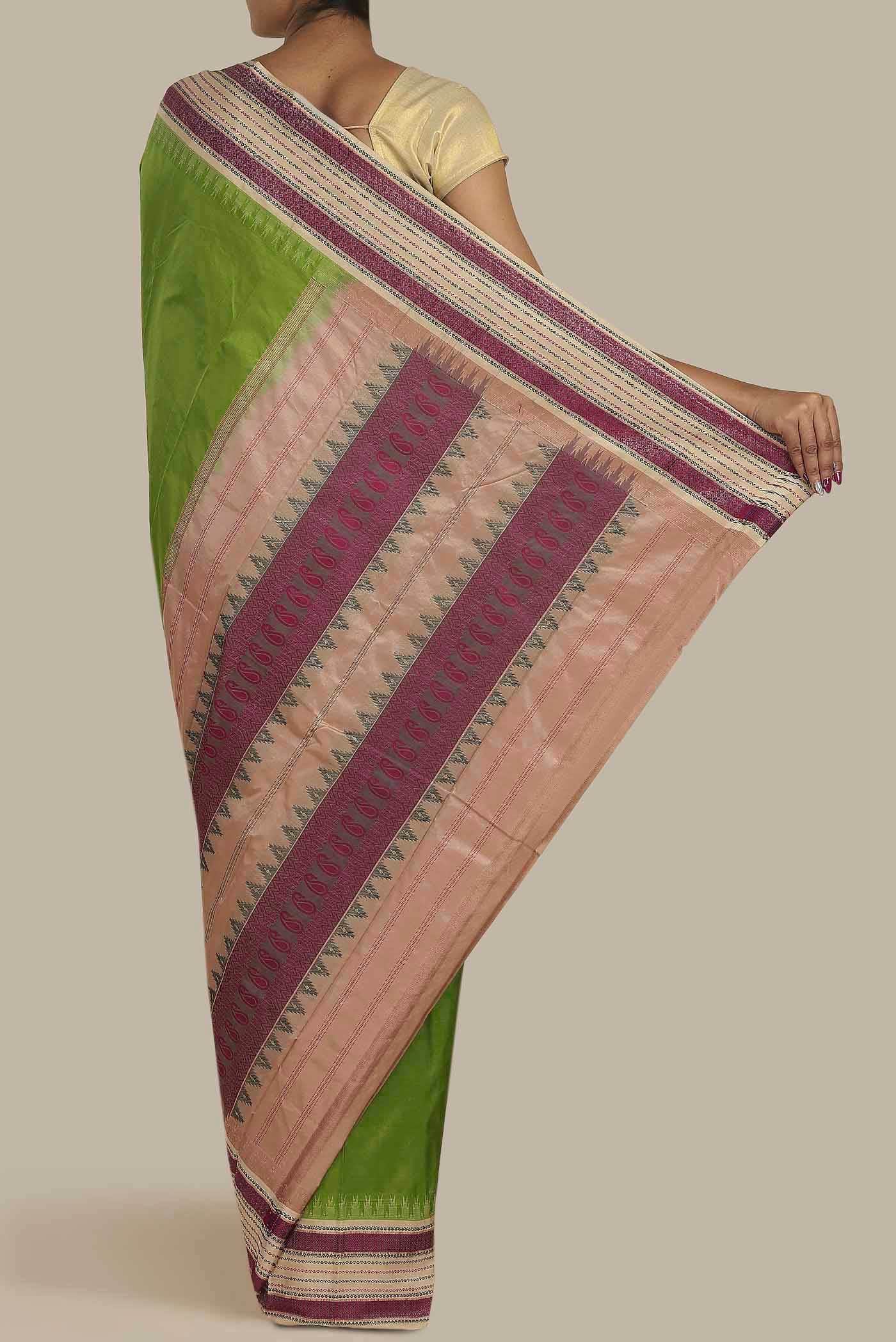 Green Bangalore Silk Saree