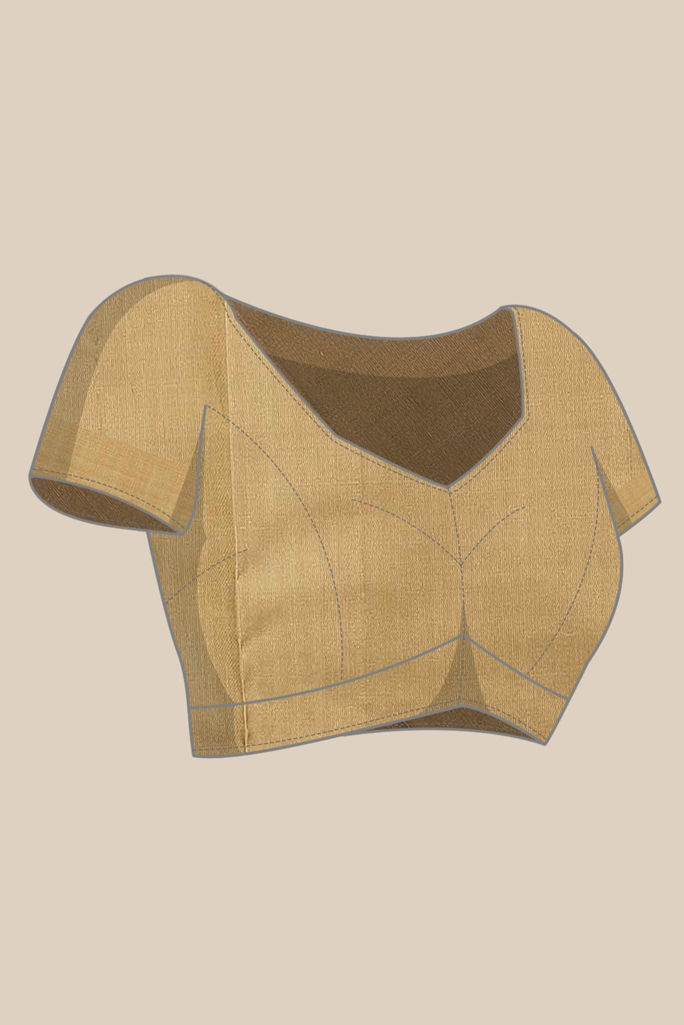 Beige Soft Silk Saree
