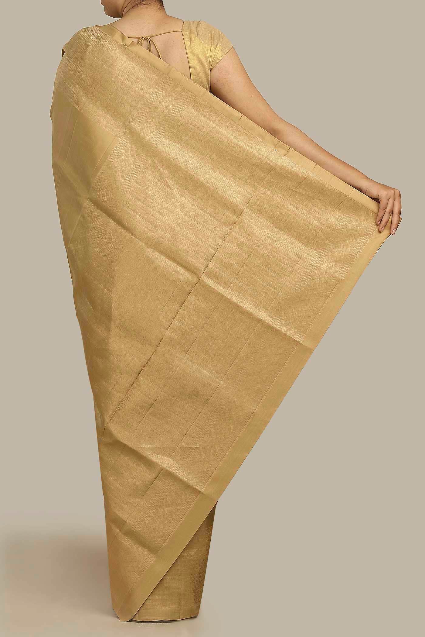 Beige Soft Silk Saree