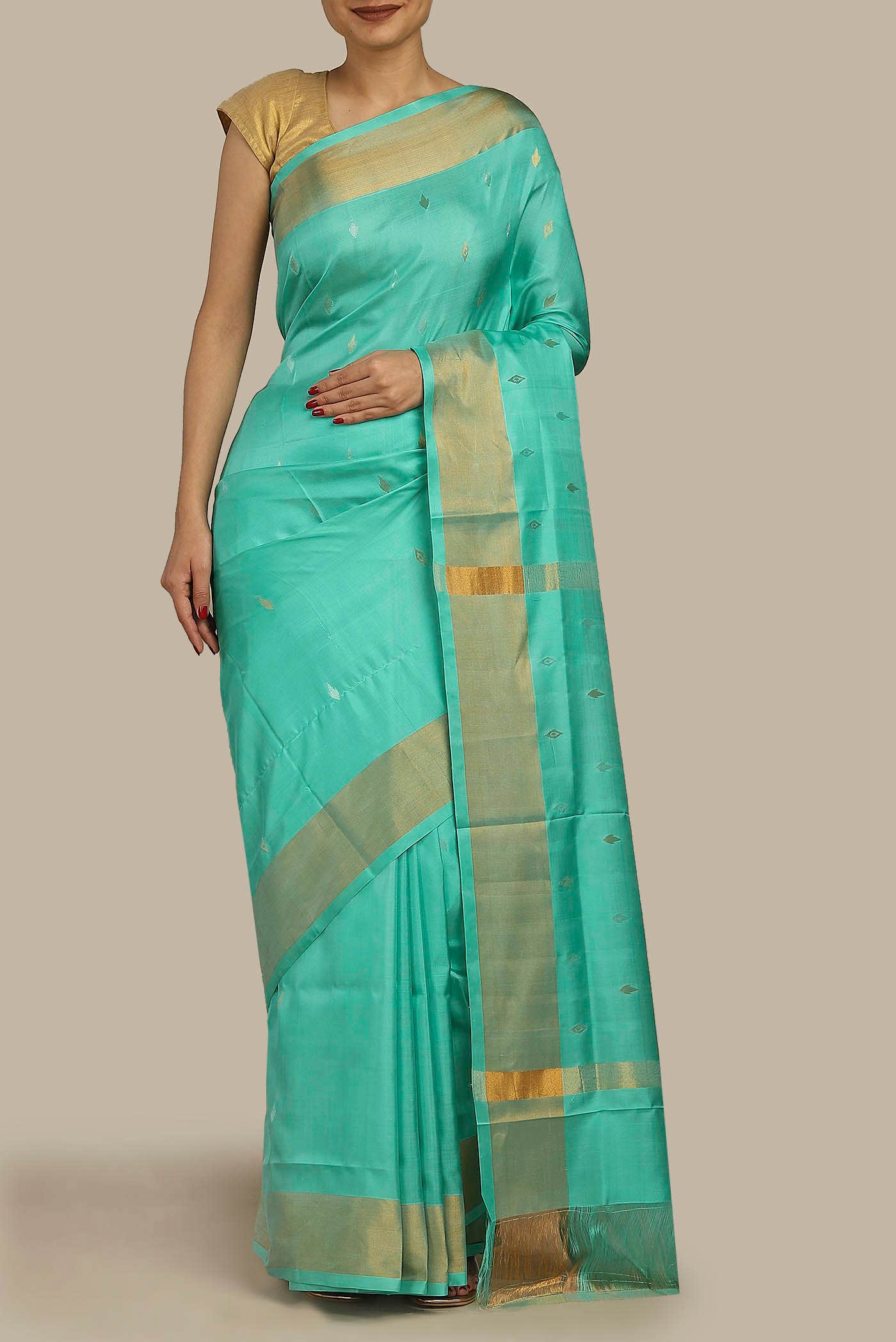 Green Uppada Silk Saree