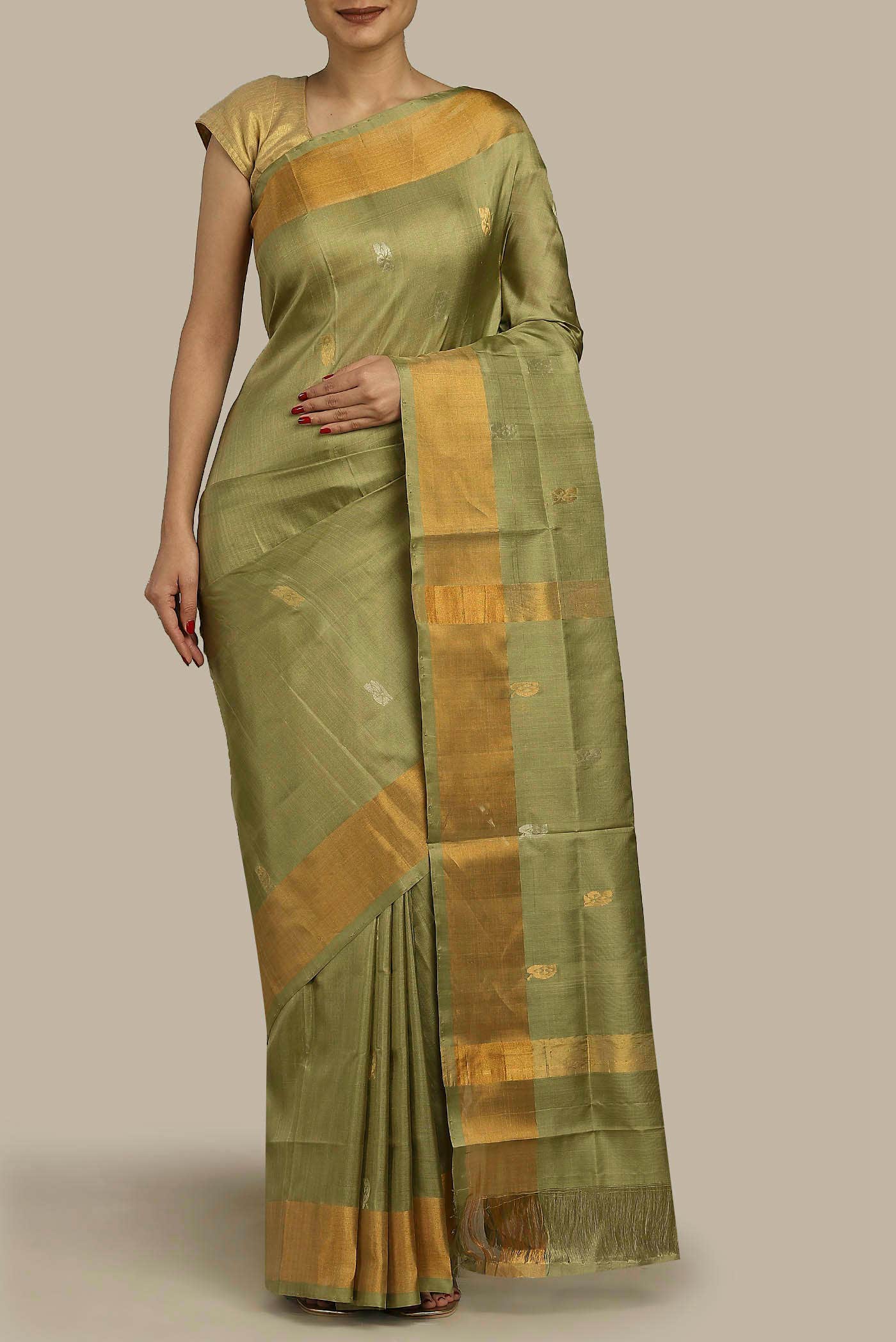 Green Uppada Silk Saree