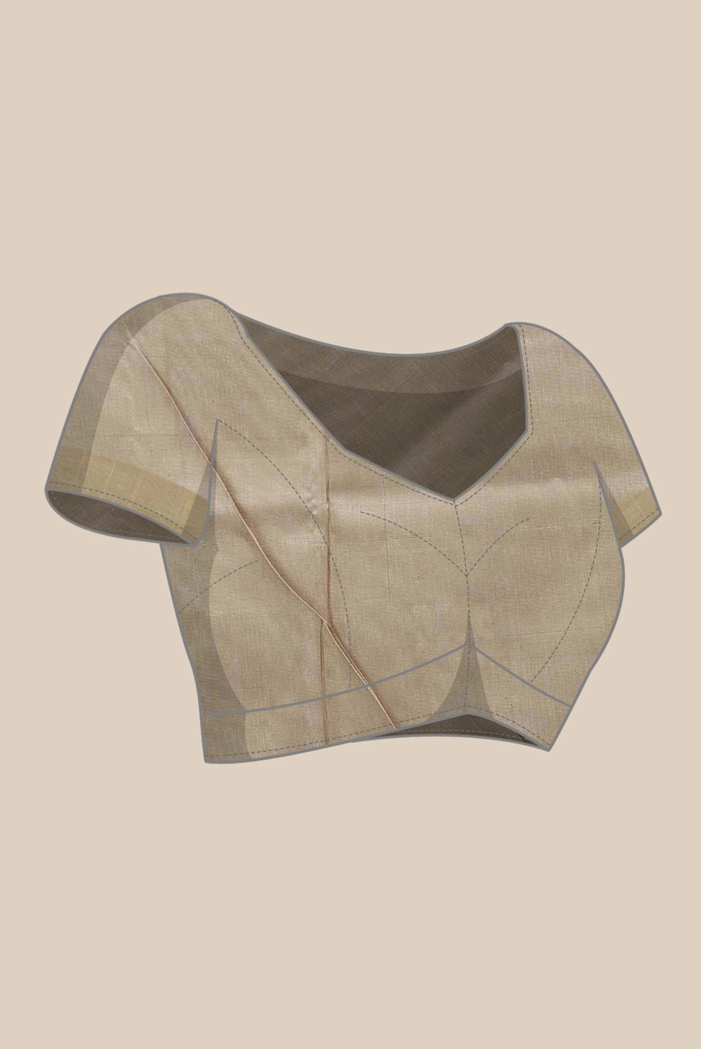 Beige Uppada Silk Saree