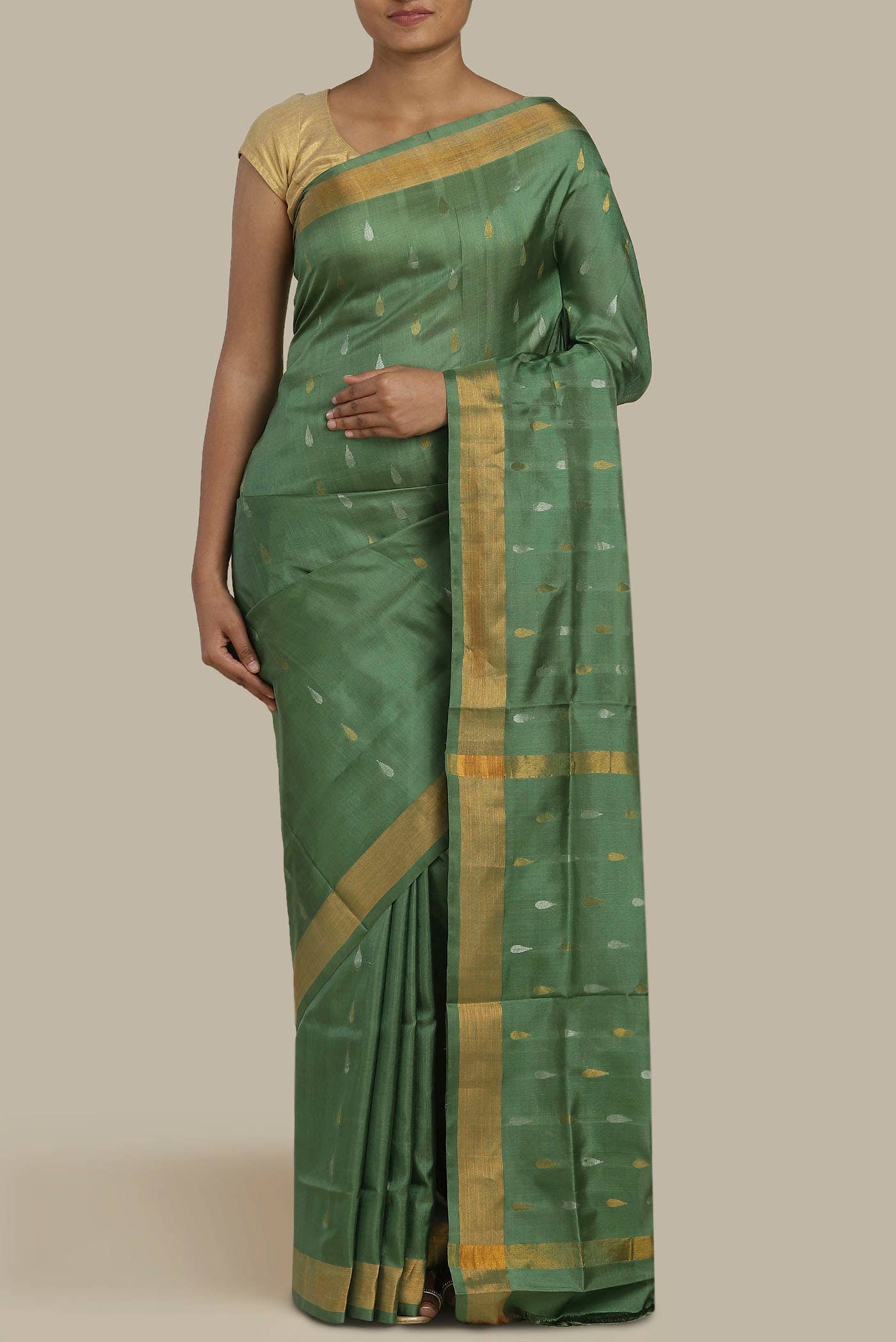 Green Uppada Silk Saree