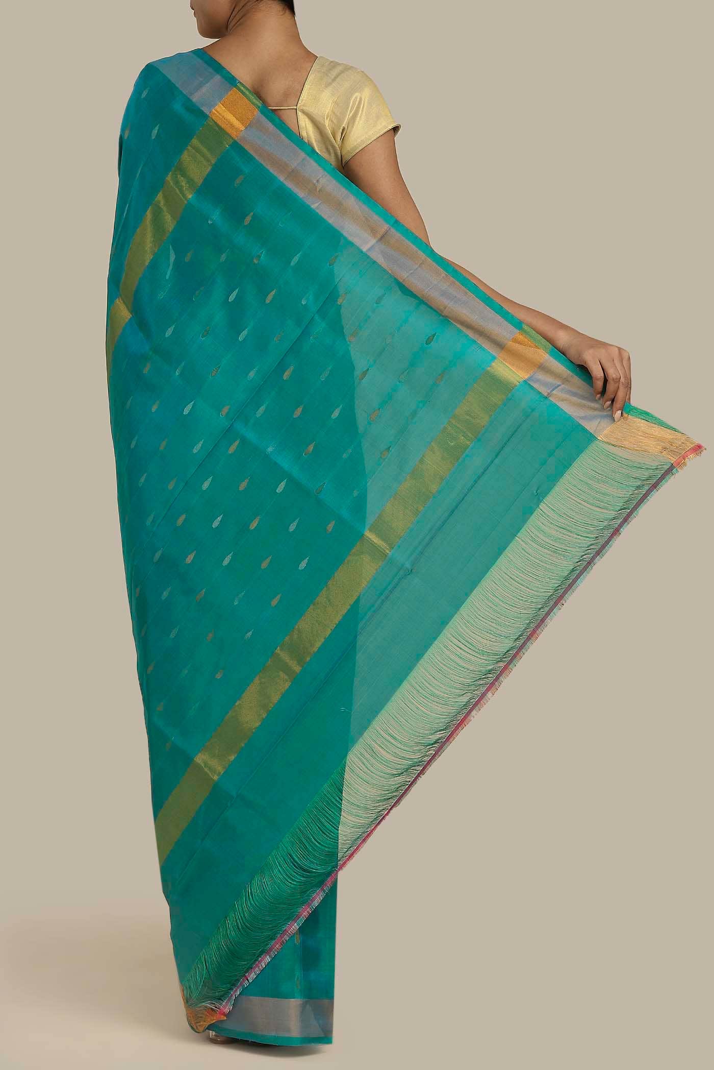 Blue Uppada Silk Saree