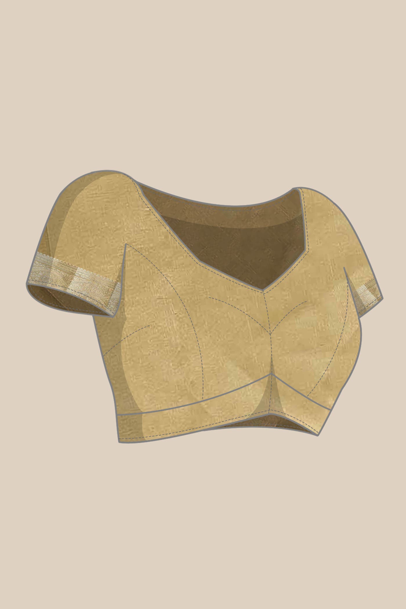 Gold Banarasi Raw Silk Saree