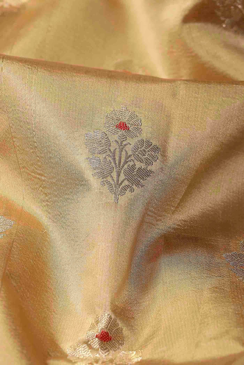 Gold Banarasi Raw Silk Saree