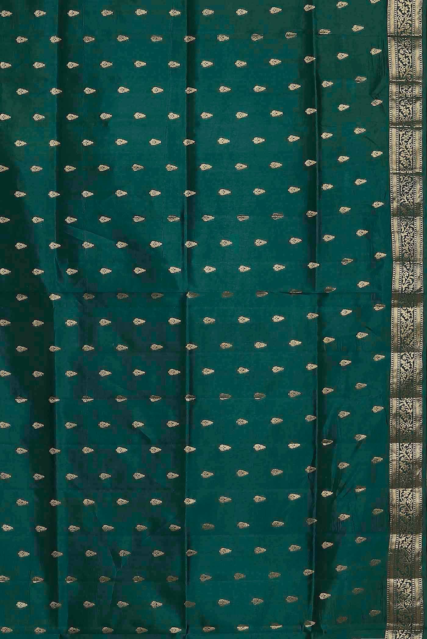 Gold Banarasi Raw Silk Saree