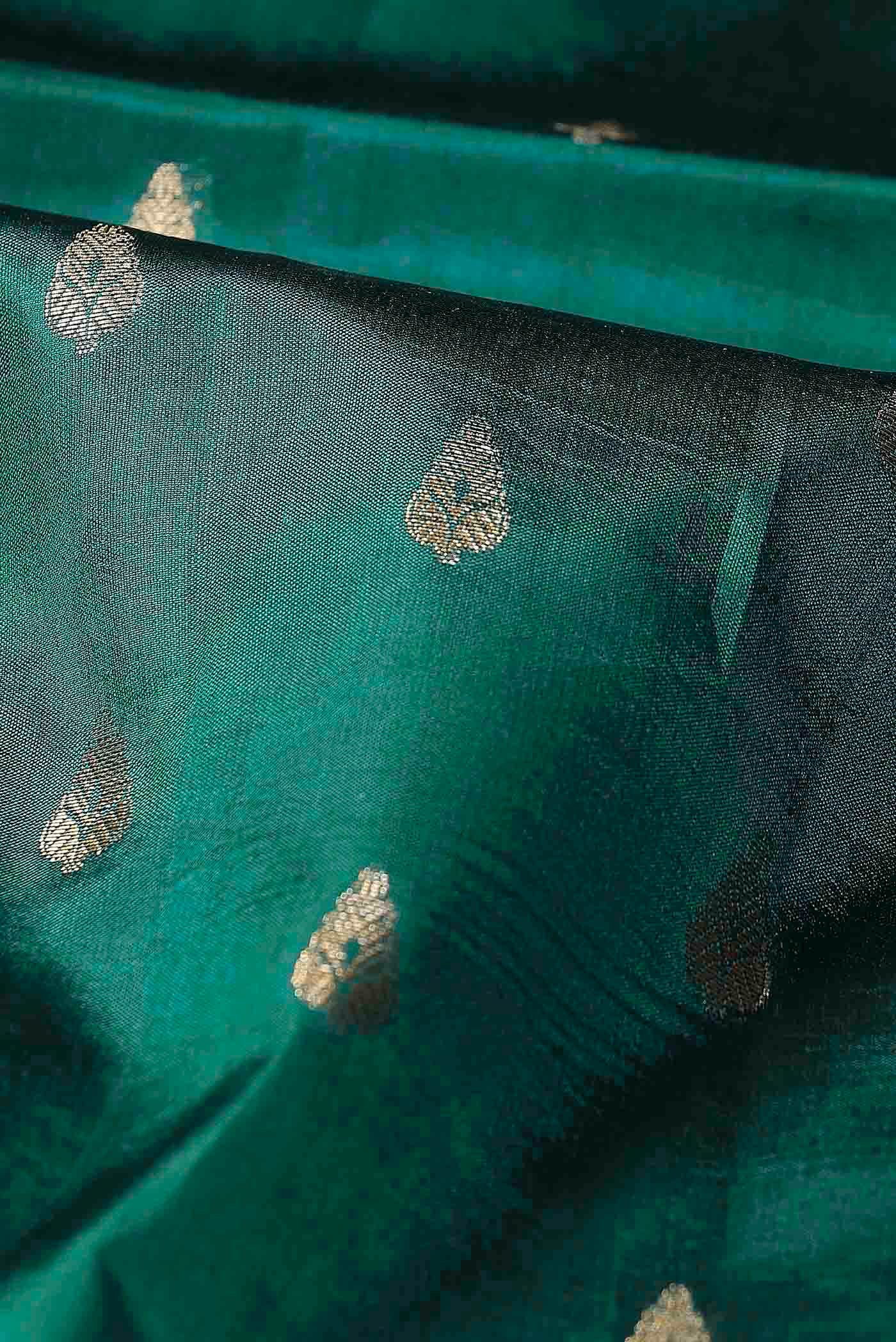 Gold Banarasi Raw Silk Saree